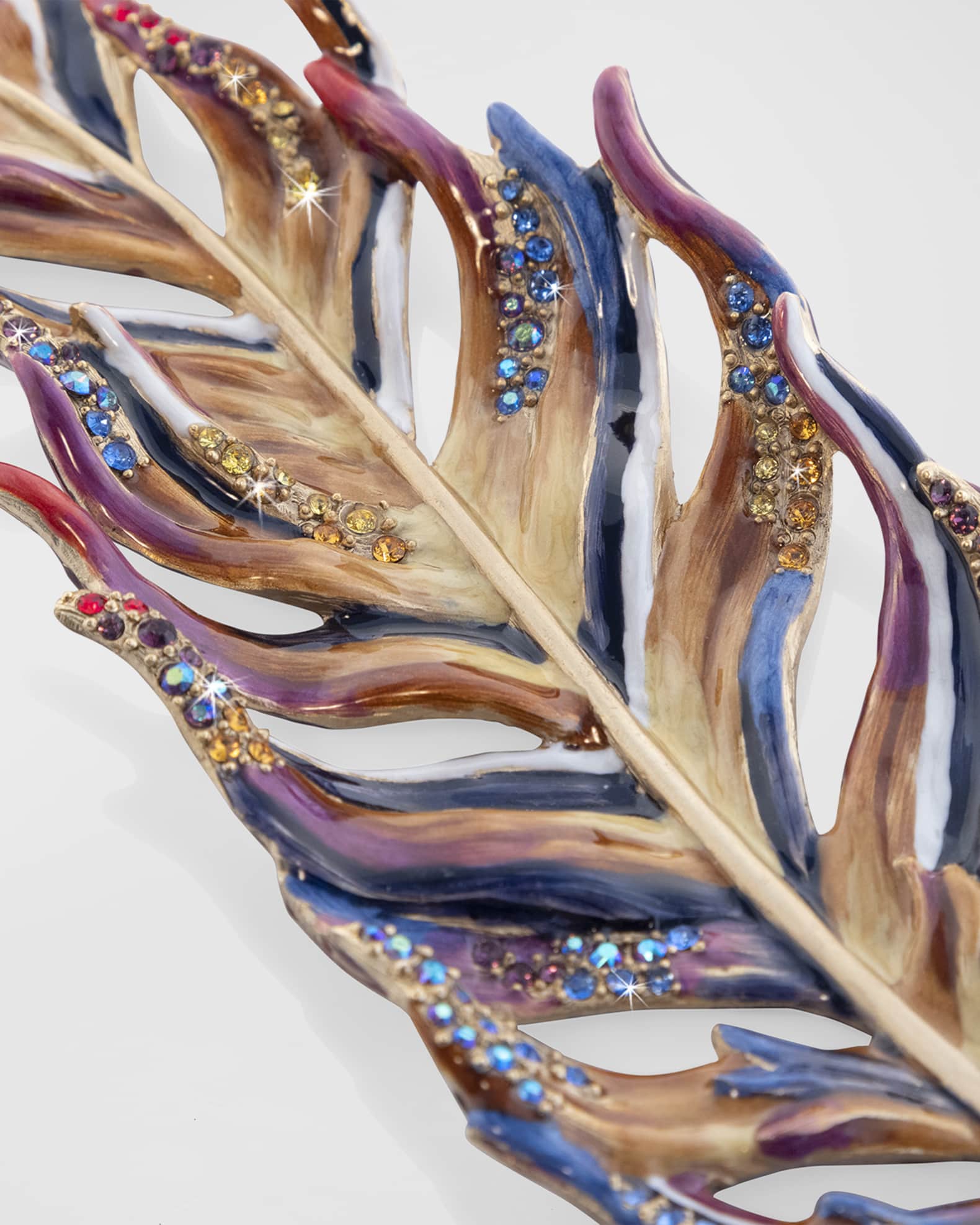 Jay Strongwater Feather Tray Neiman Marcus