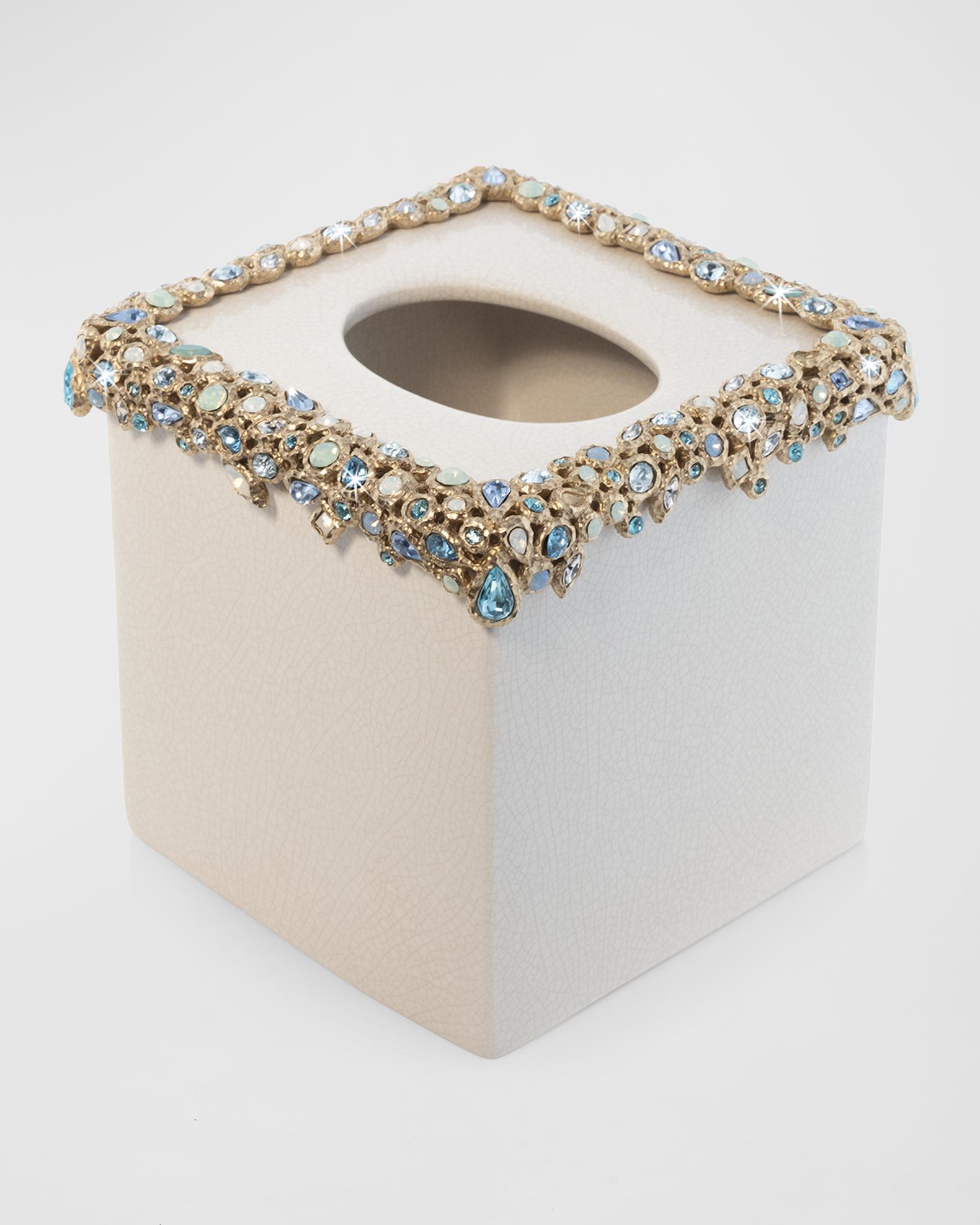 Jay Strongwater Bejeweled Tissue Box | Neiman Marcus