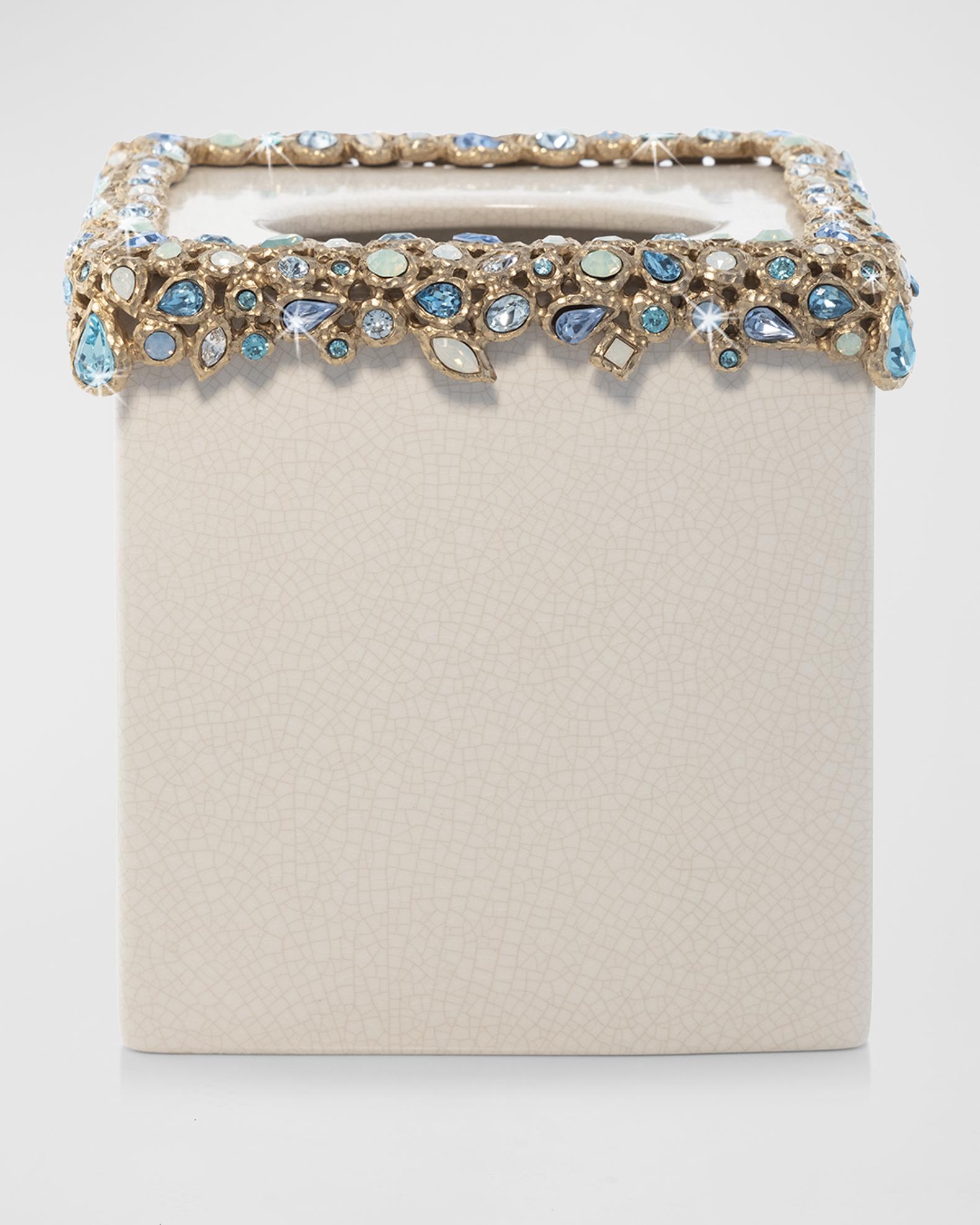Jay Strongwater Bejeweled Tissue Box | Neiman Marcus