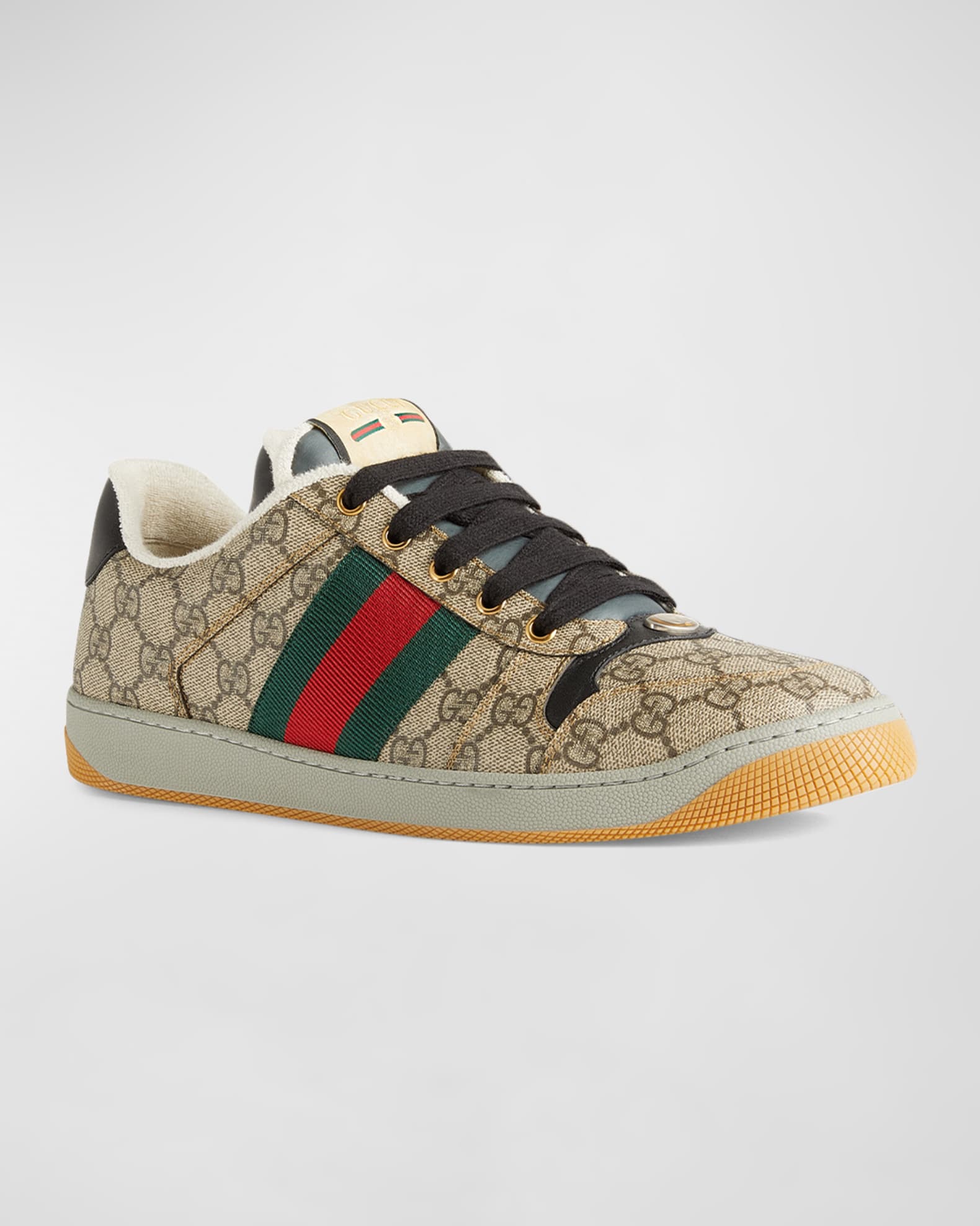 Men's Screener GG Canvas Low-Top Sneakers 1