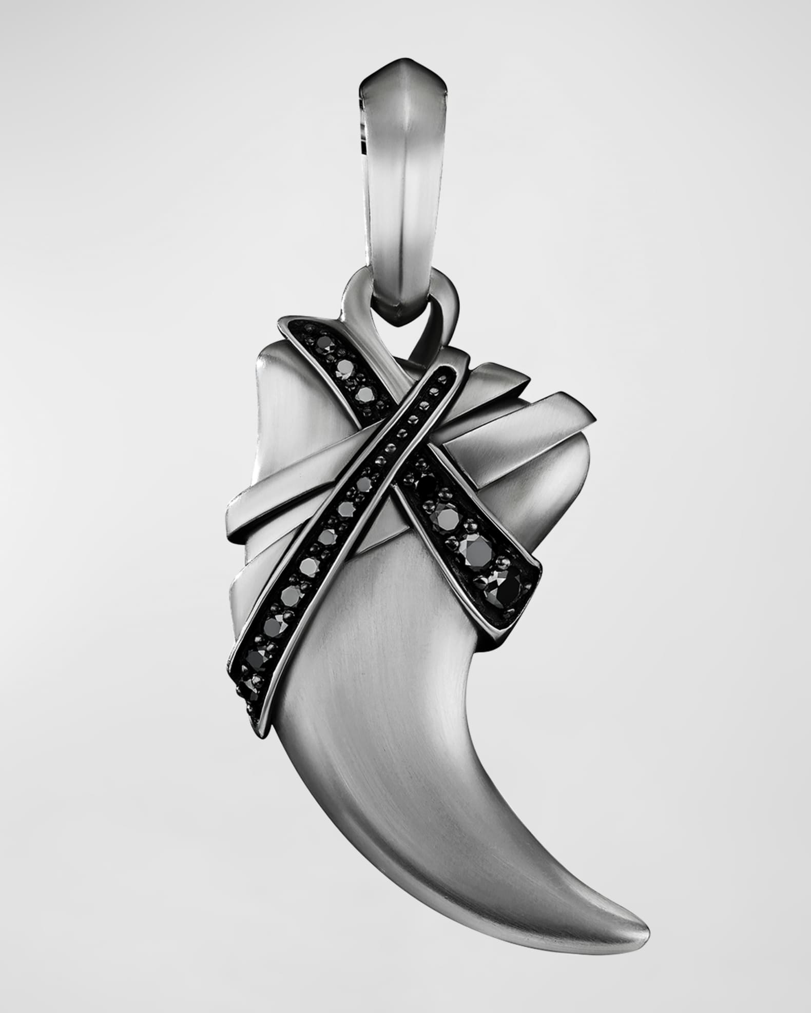 David Yurman Men s Cairo Wrap Claw Pendant with Black Diamonds in
