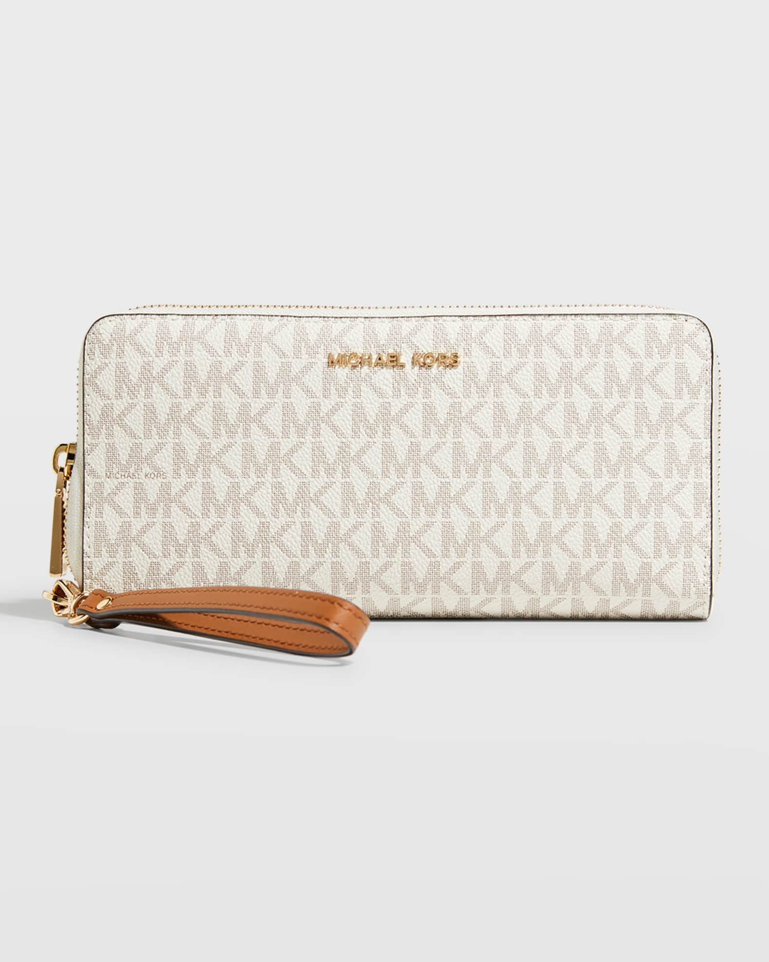 MICHAEL Michael Kors Monogram Zip Leather Continental Wallet | Neiman ...