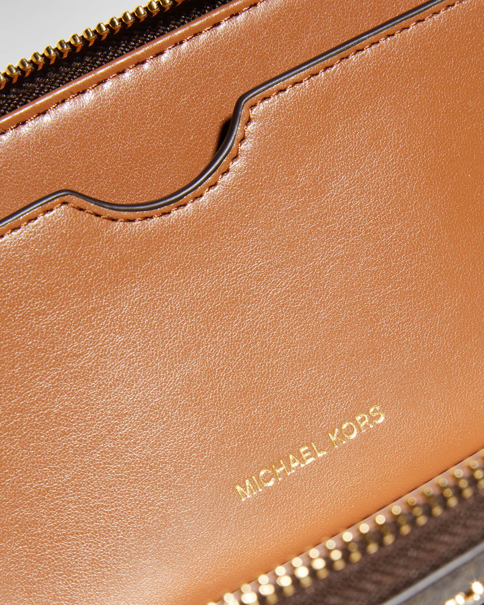【関税&送料込】Michael By Michael Kors Leather Wallet MICHAEL Michael Kors Monogram Zip Leather Wallet | Neiman Marcus