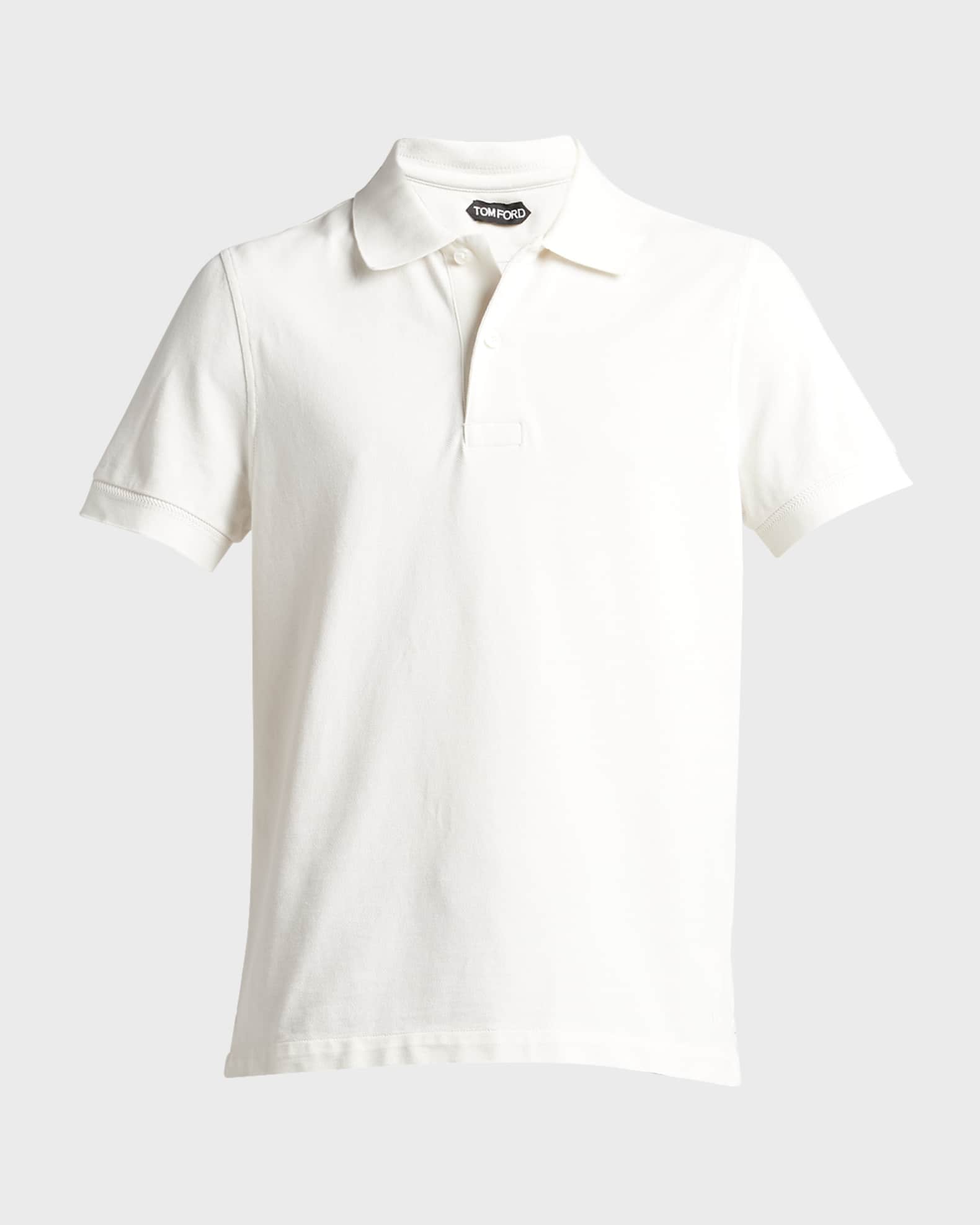 TOM FORD Men's Garment Dyed Piquet Polo Shirt | Neiman Marcus