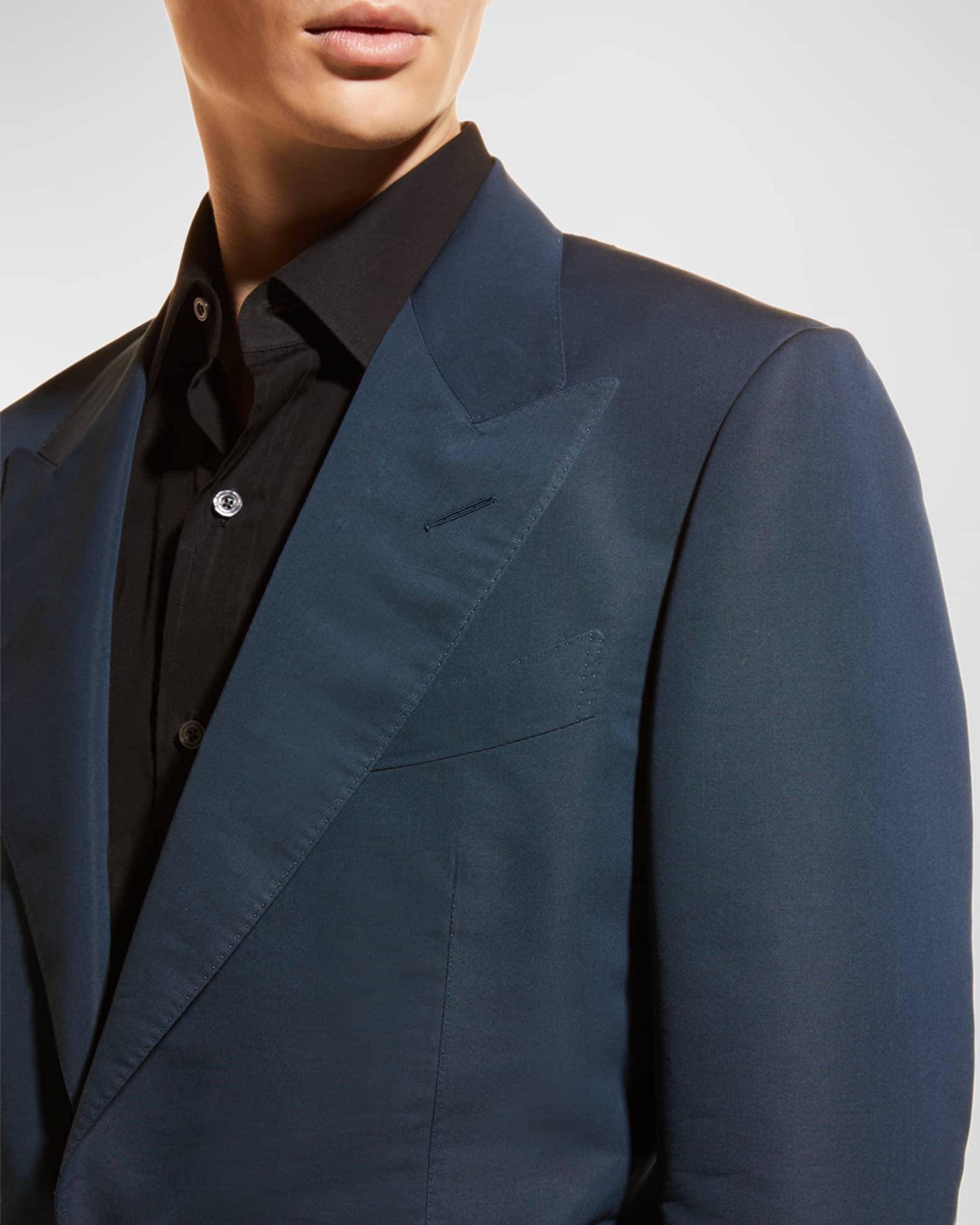 TOM FORD Men's Shelton Piece-Dyed Poplin Suit | Neiman Marcus