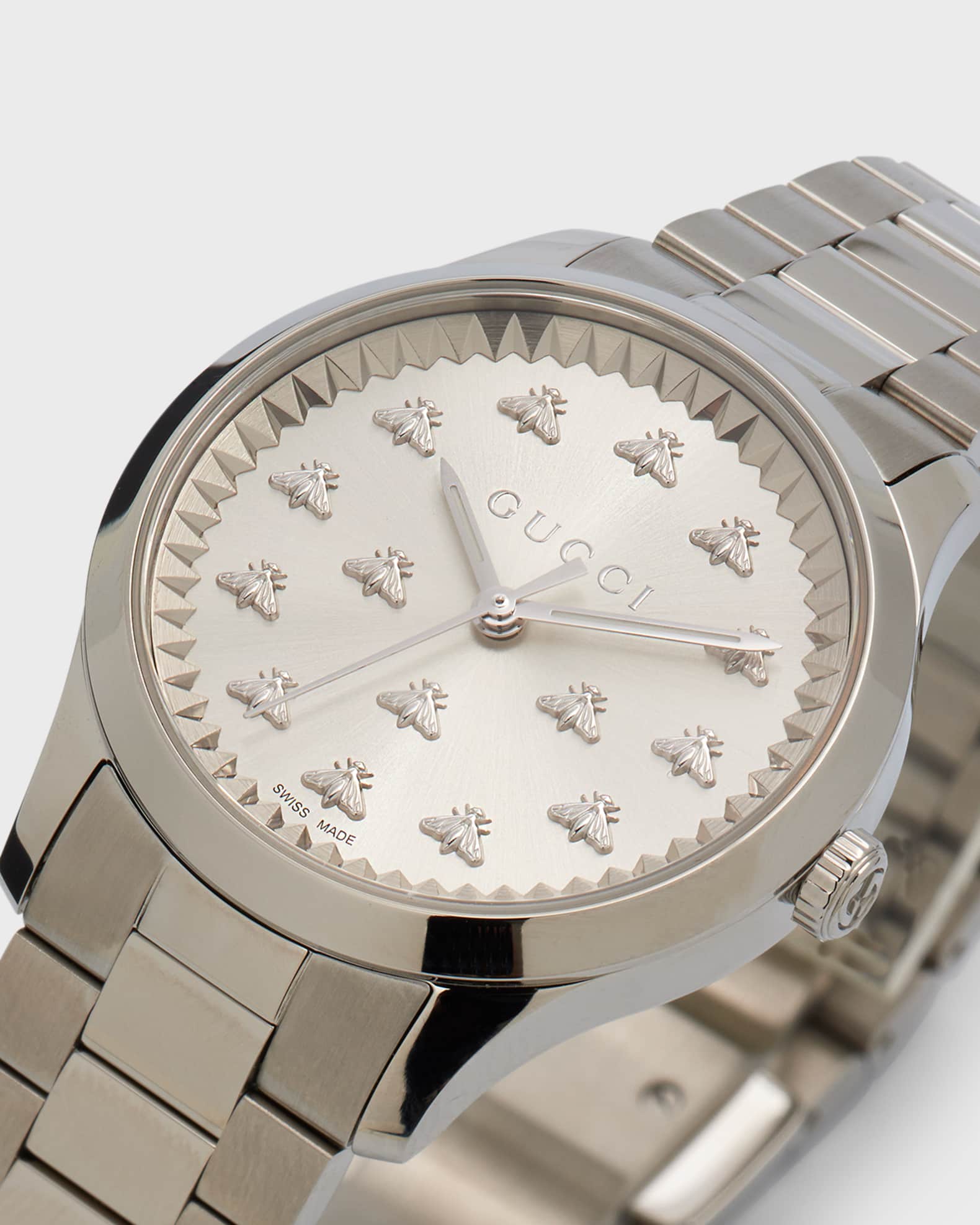 Gucci 32mm Bee Bracelet Watch | Neiman Marcus