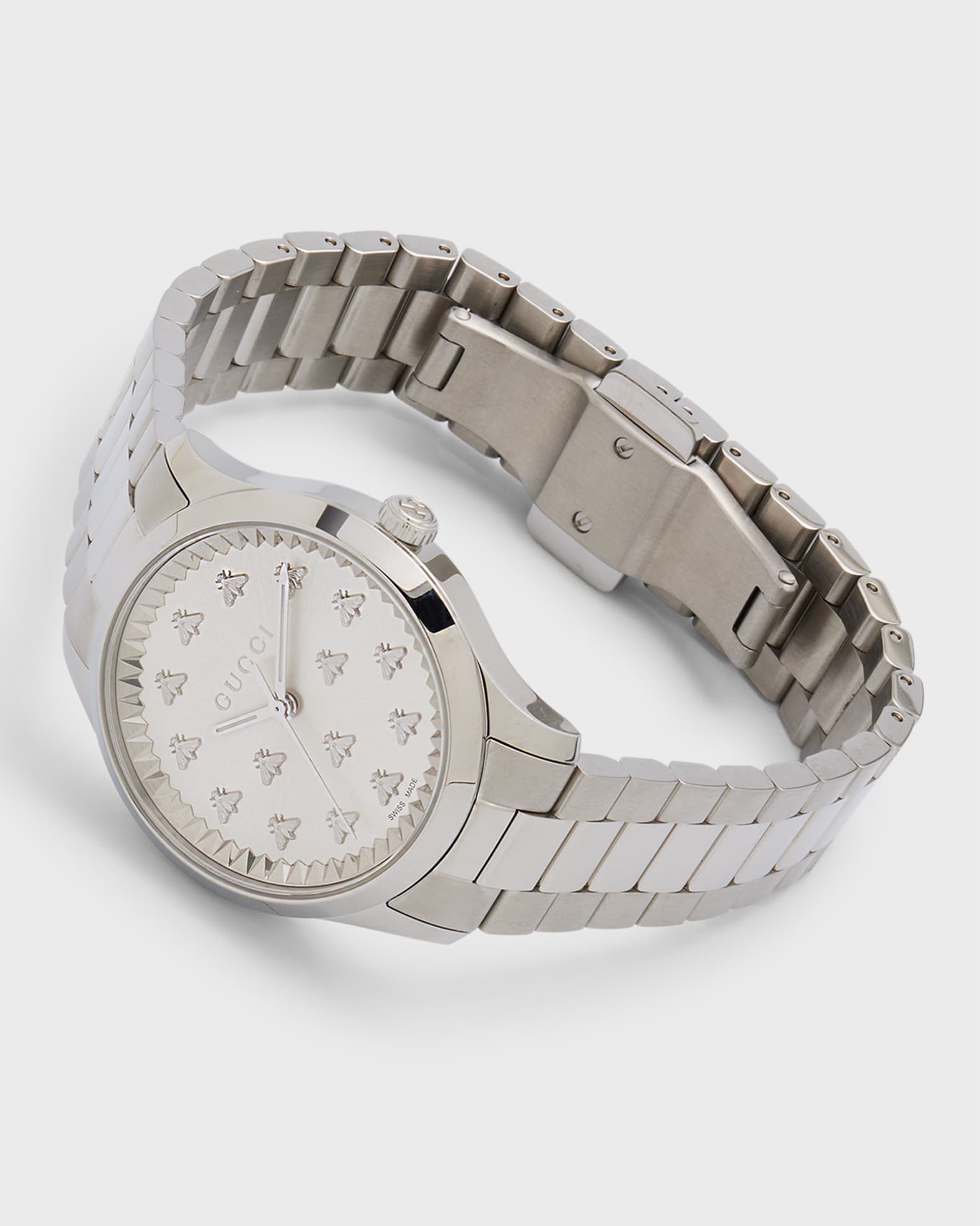 Gucci 32mm Bee Bracelet Watch | Neiman Marcus