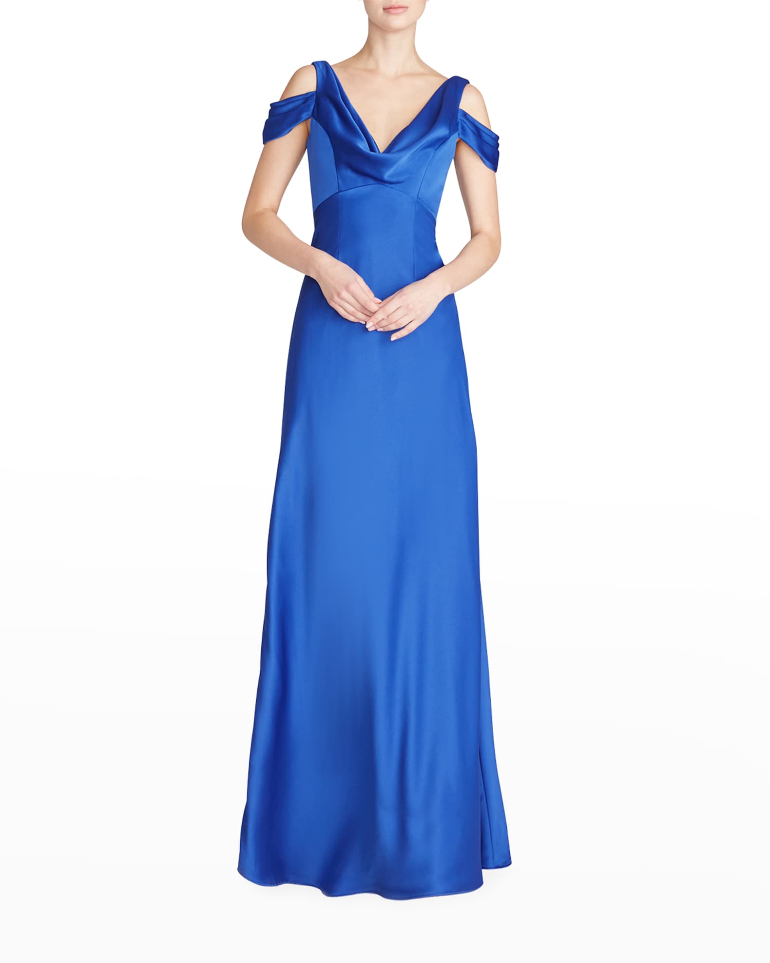 theia cold shoulder gown