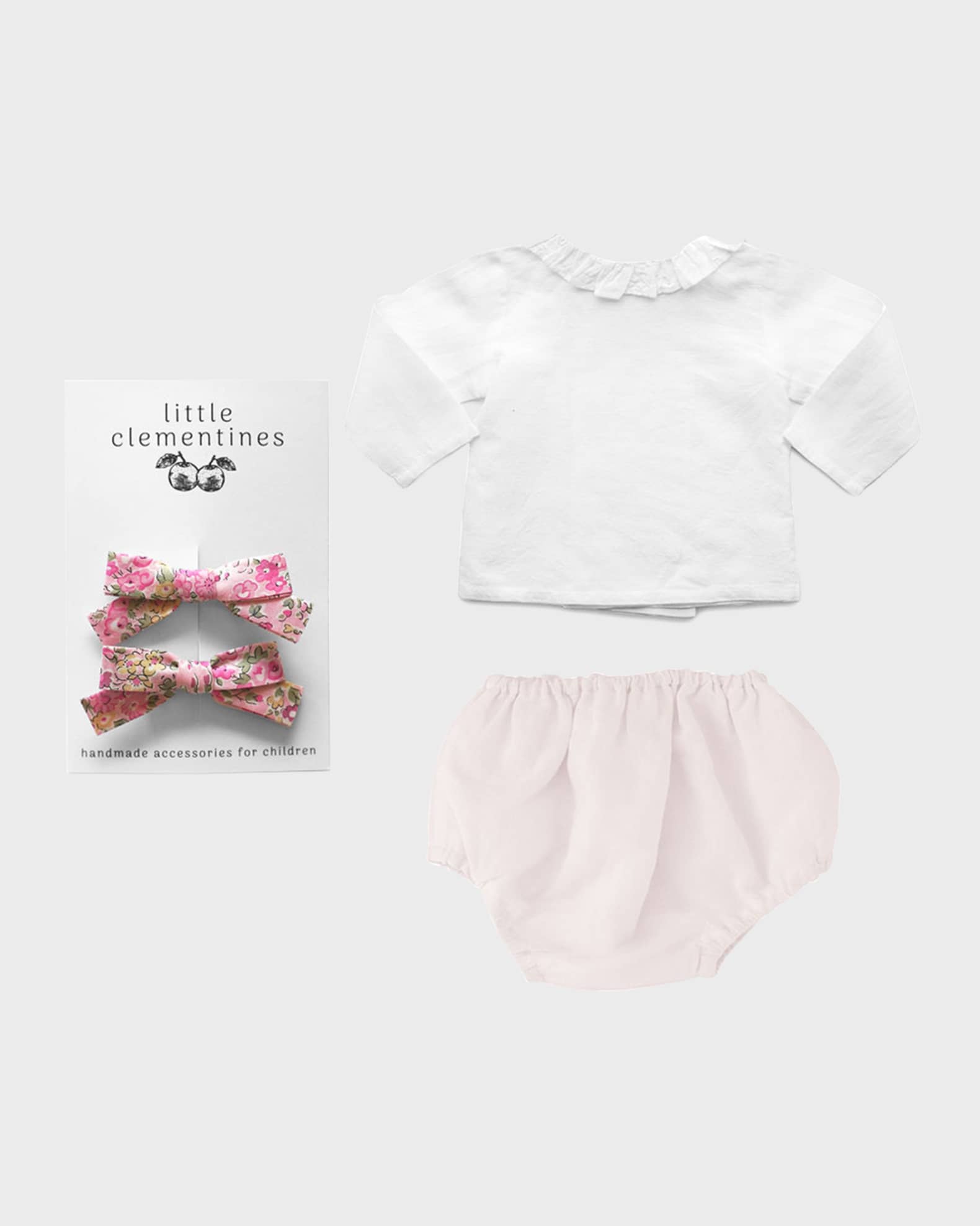 Girl s Liberty Bow 3 Piece Gift Set Size Newborn 24M