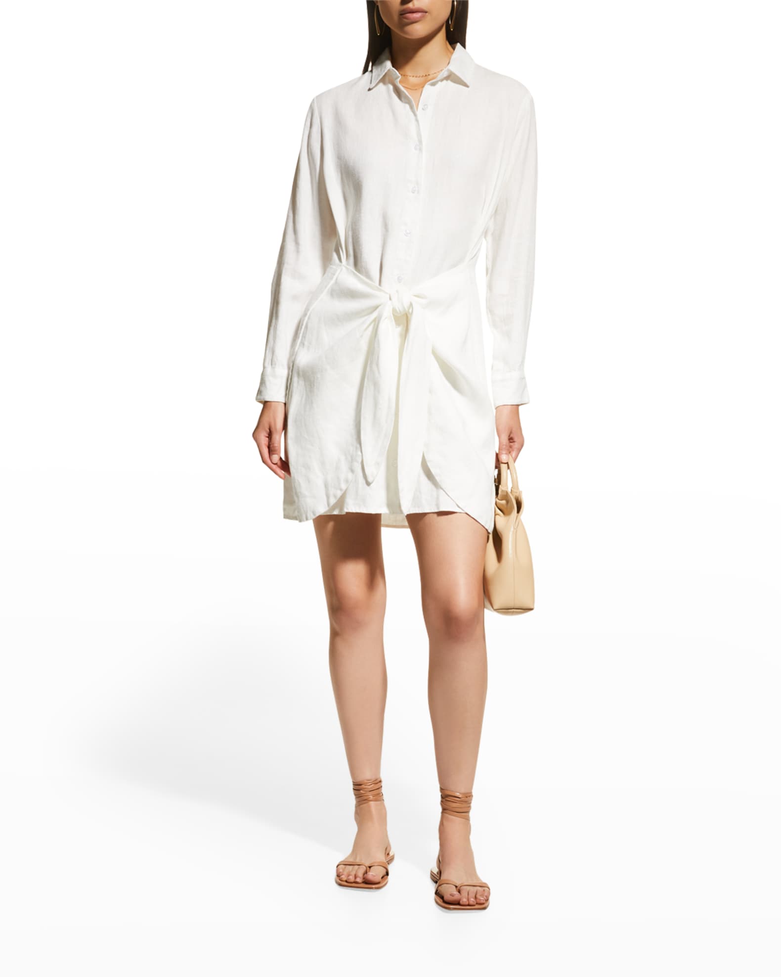 Front tie shirt dress Clearance
