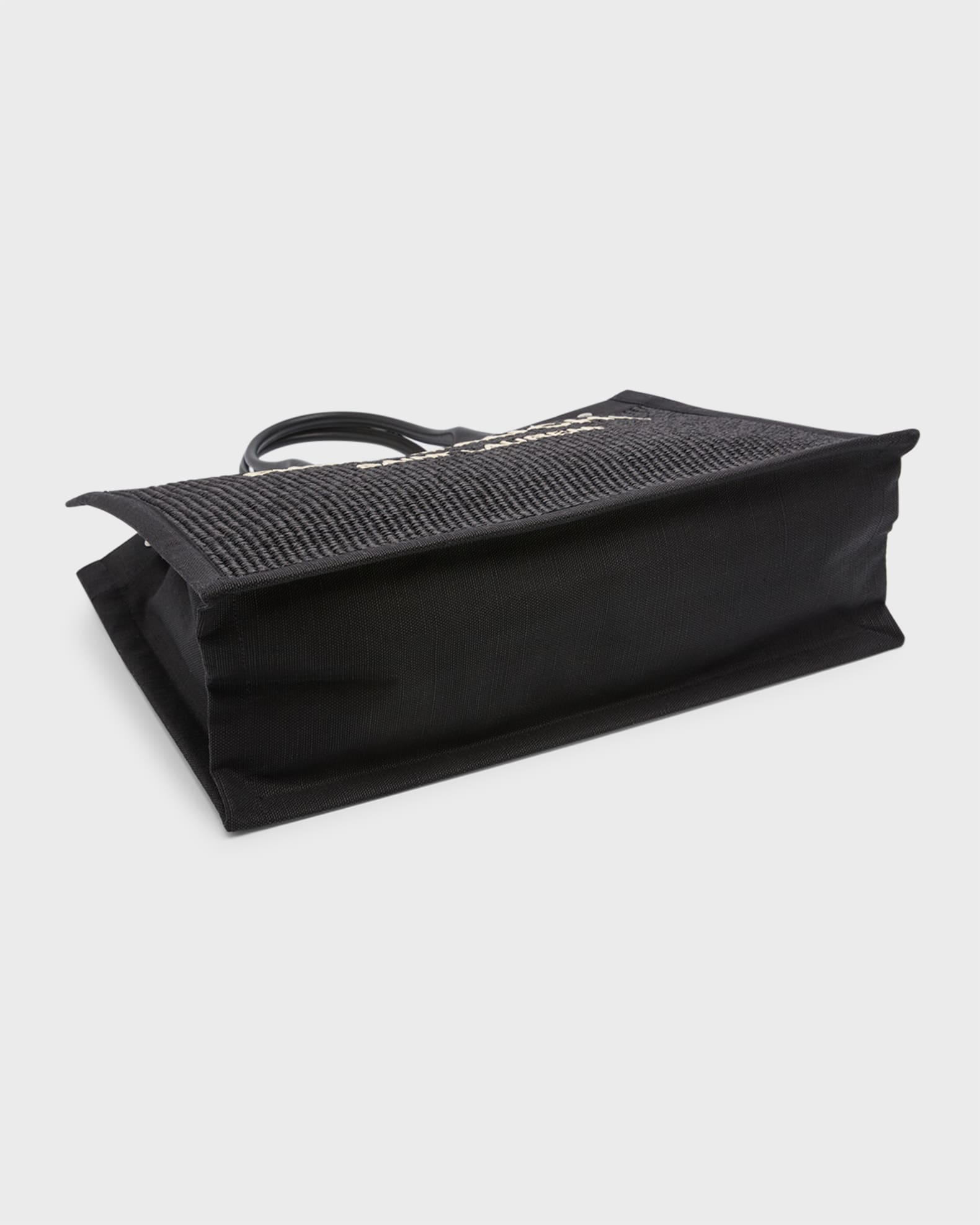 Men's Rive Gauche Raffia Canvas Tote Bag 1