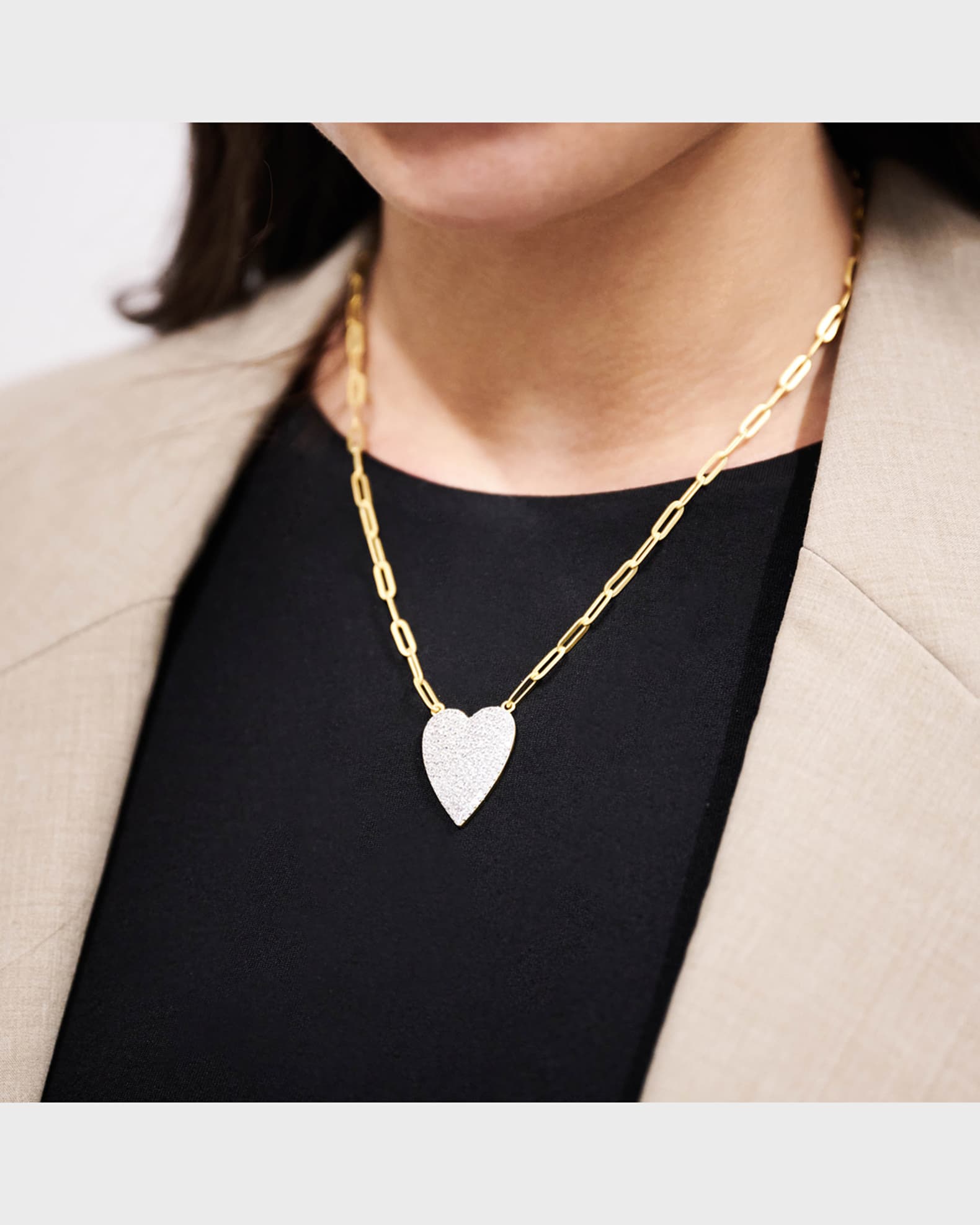 Freida Rothman Signature Double Sided Pendant Necklace Gold/ Black