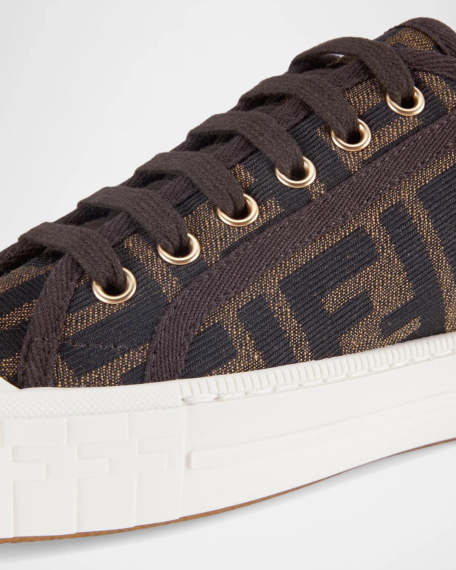 Fendi FF Jacquard Low-Top Sneakers | Neiman Marcus