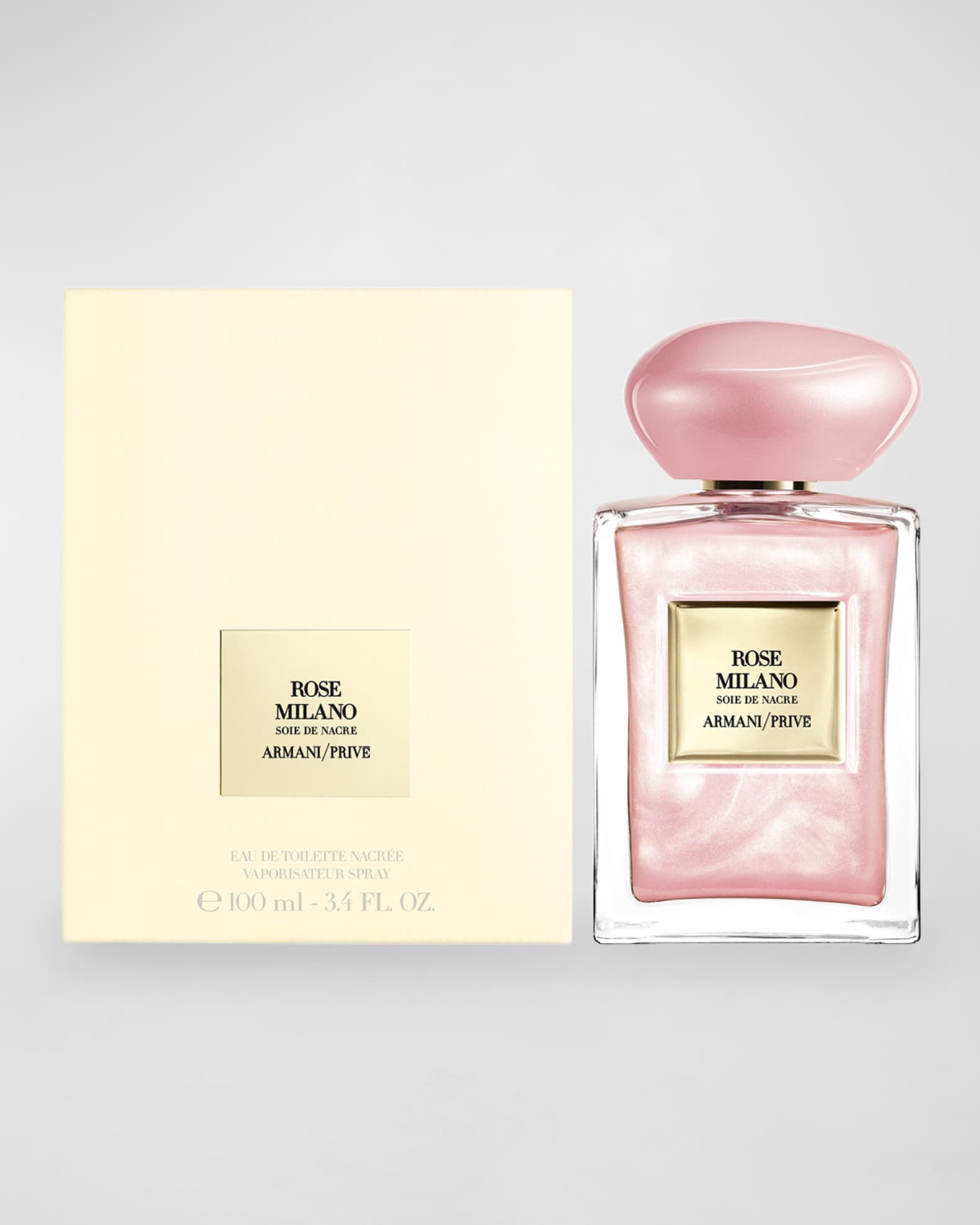 アルマーニプリヴェ ローズ ミラノ soie de nacre 100ml Armani/Privé Rose Milano Floral Soie de Nacre — Armani Beauty