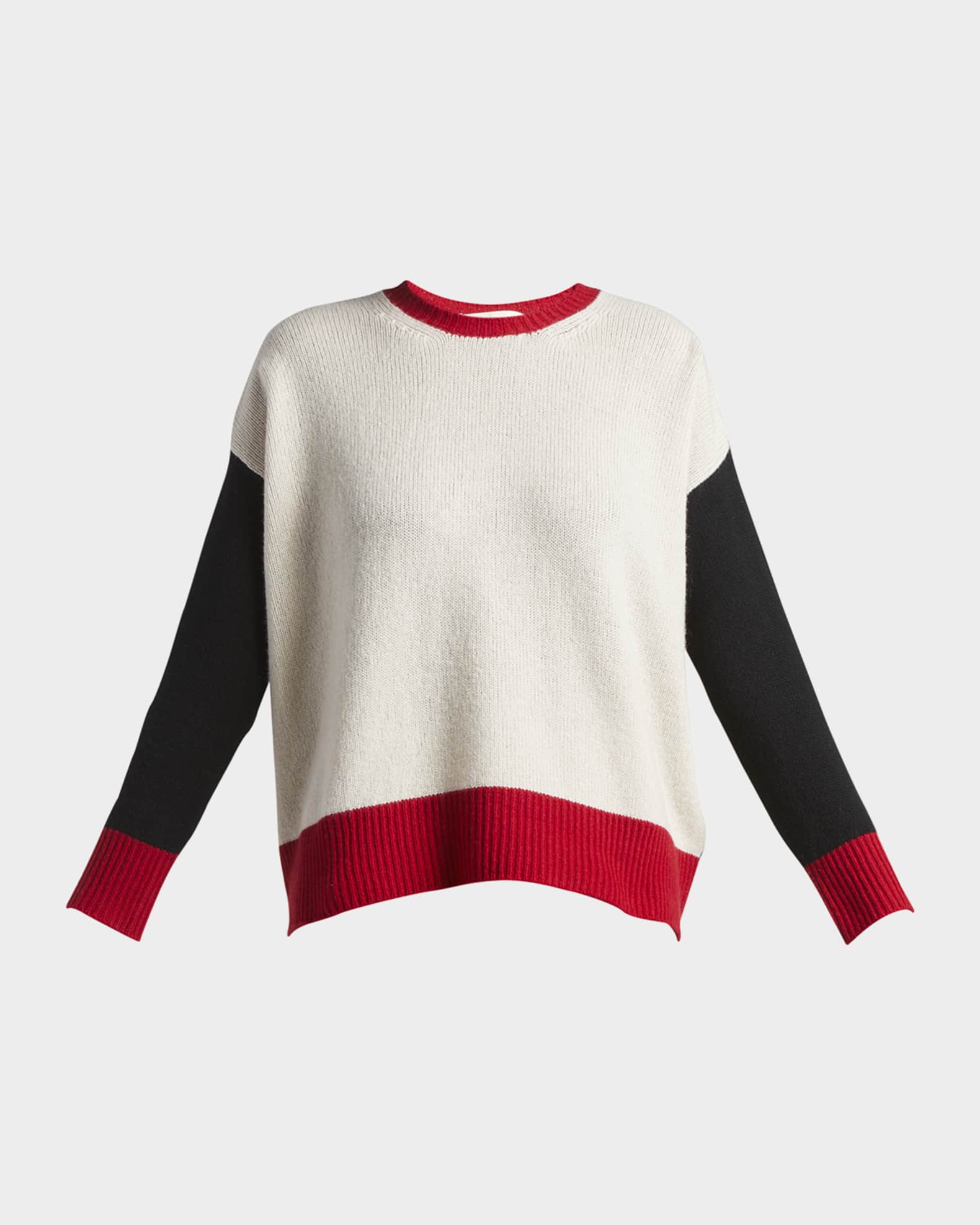 Marni Colorblock Cashmere Sweater Neiman Marcus
