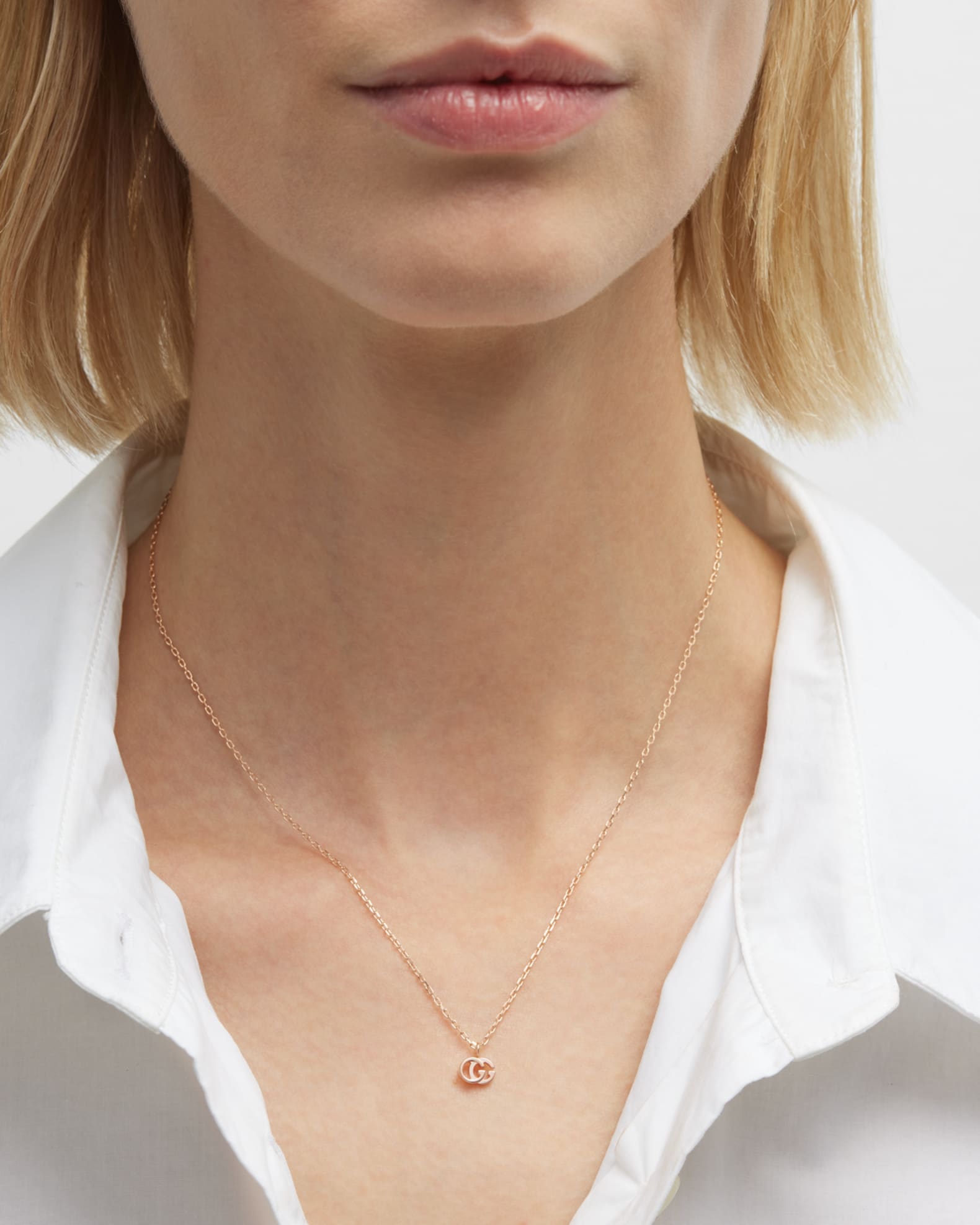 18K Yellow Gold GG Running Necklace 1