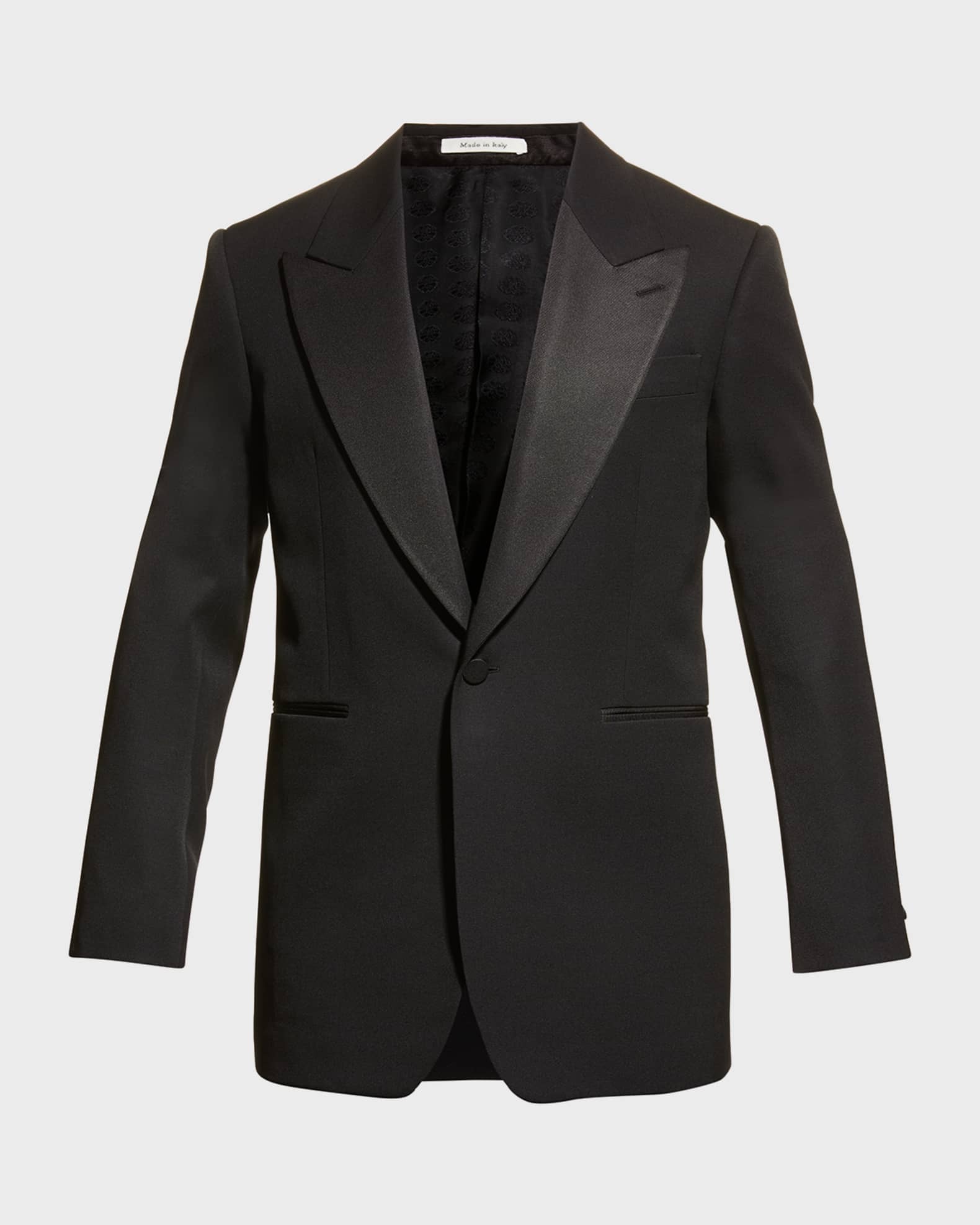 Alexander McQueen peak-lapel single-breasted blazer - Black