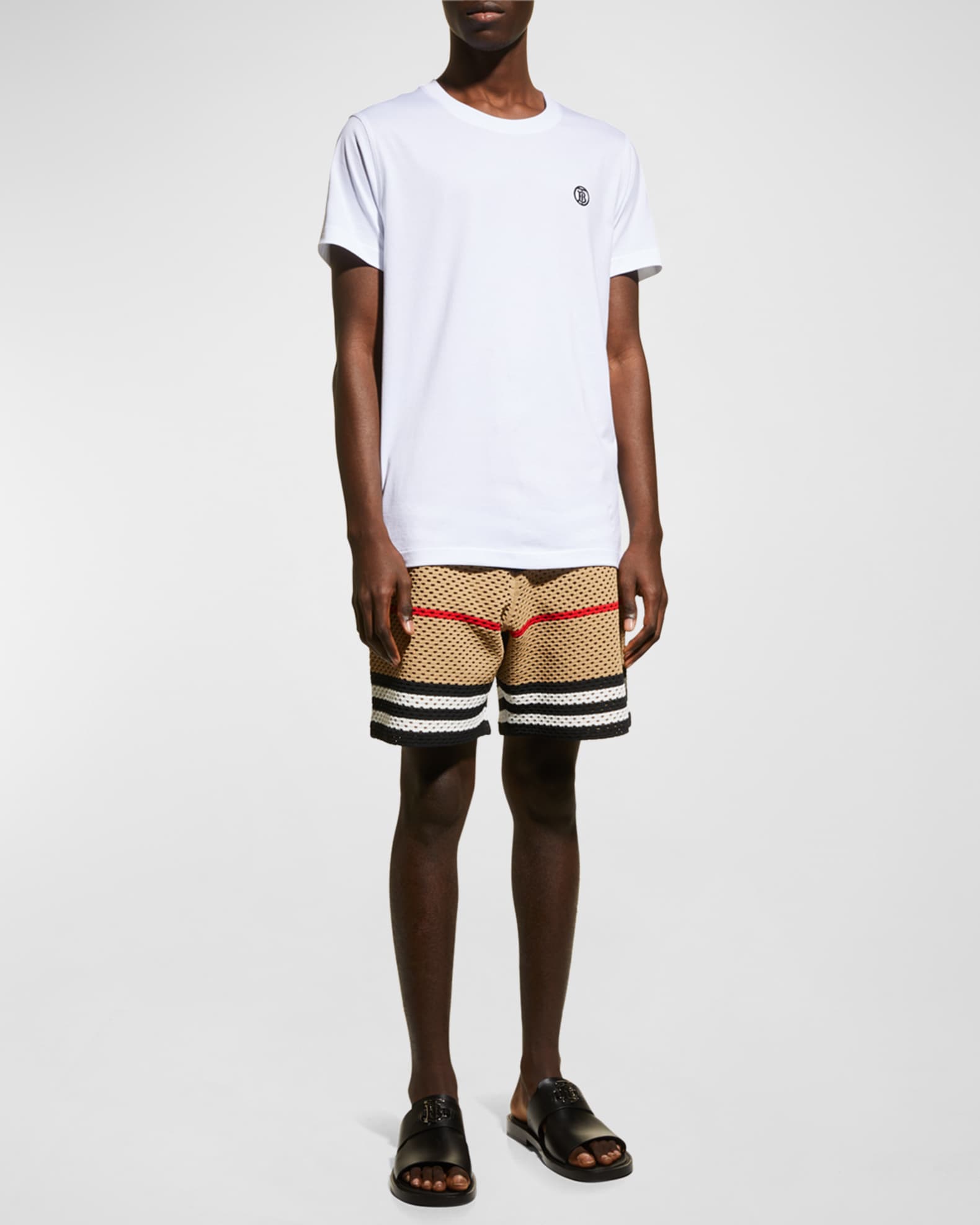 Burberry Men's Parker TB Crew T-Shirt | Neiman Marcus