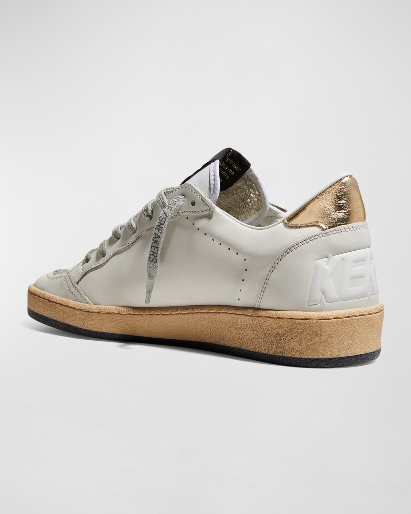 Golden Goose Ballstar Mixed Leather Low Top Sneakers Neiman Marcus