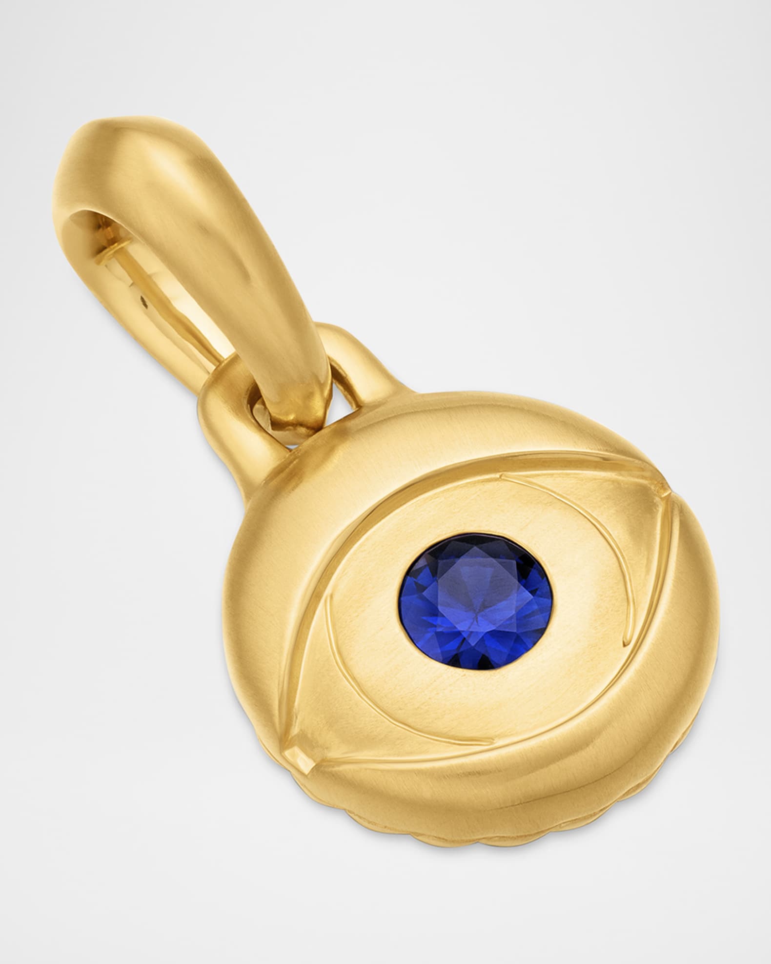 David Yurman Men s Evil Eye Pendant with Gemstone in 18K Gold 14.5mm Neiman Marcus