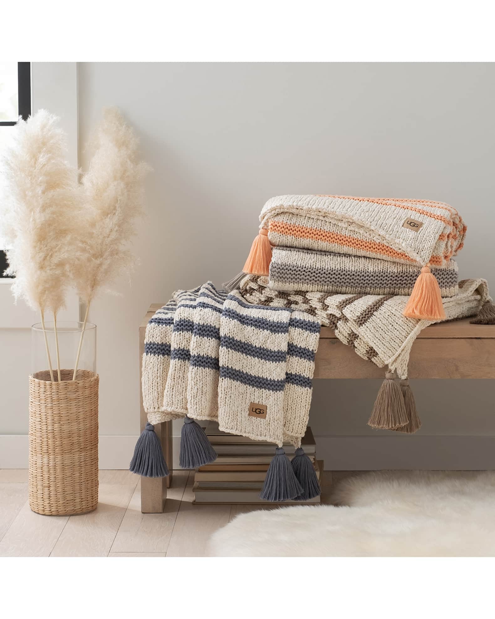 Ugg parker weighted store kids reversible throw blanket