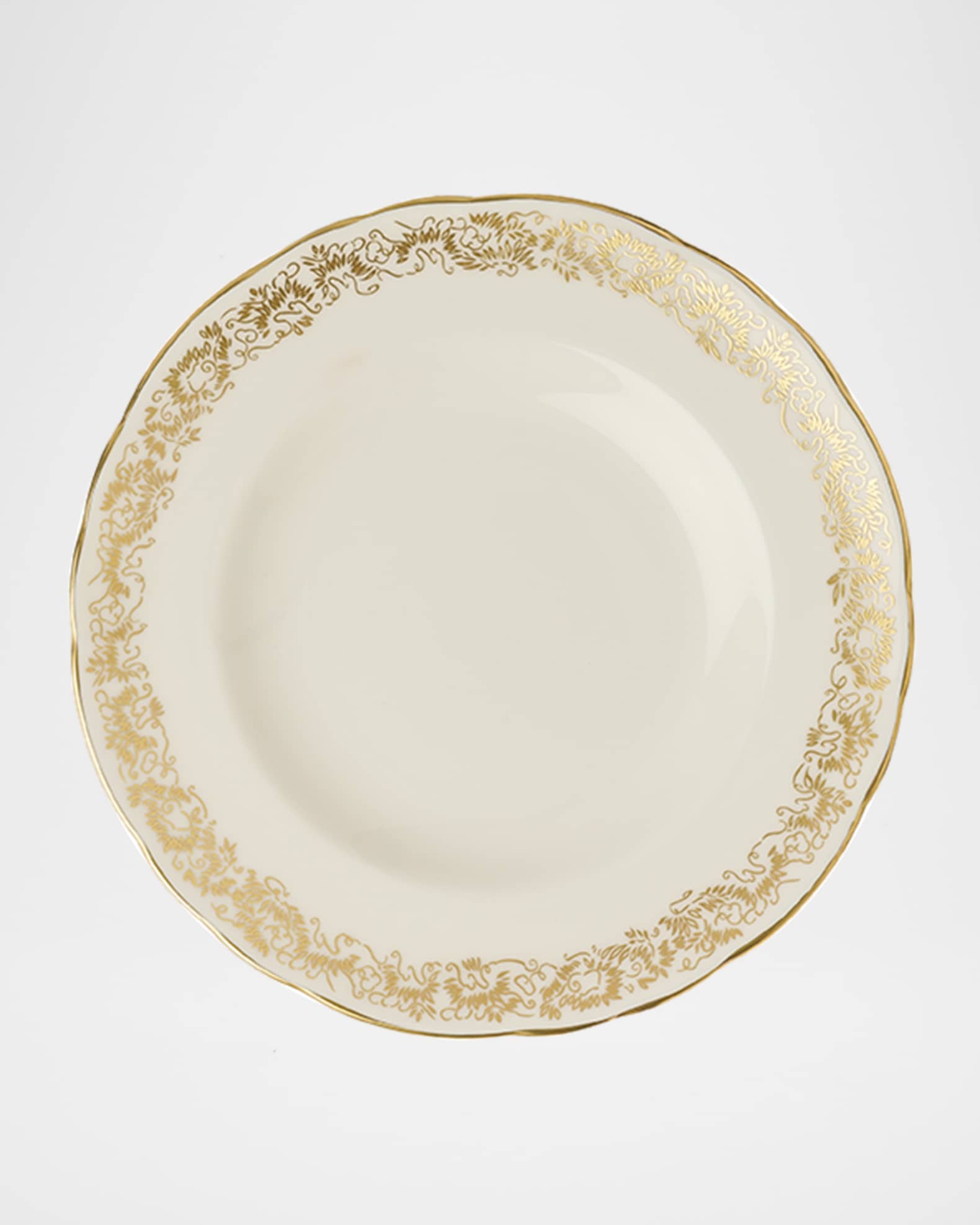 Aves Gold Narrow Rim Soup Bowl 1