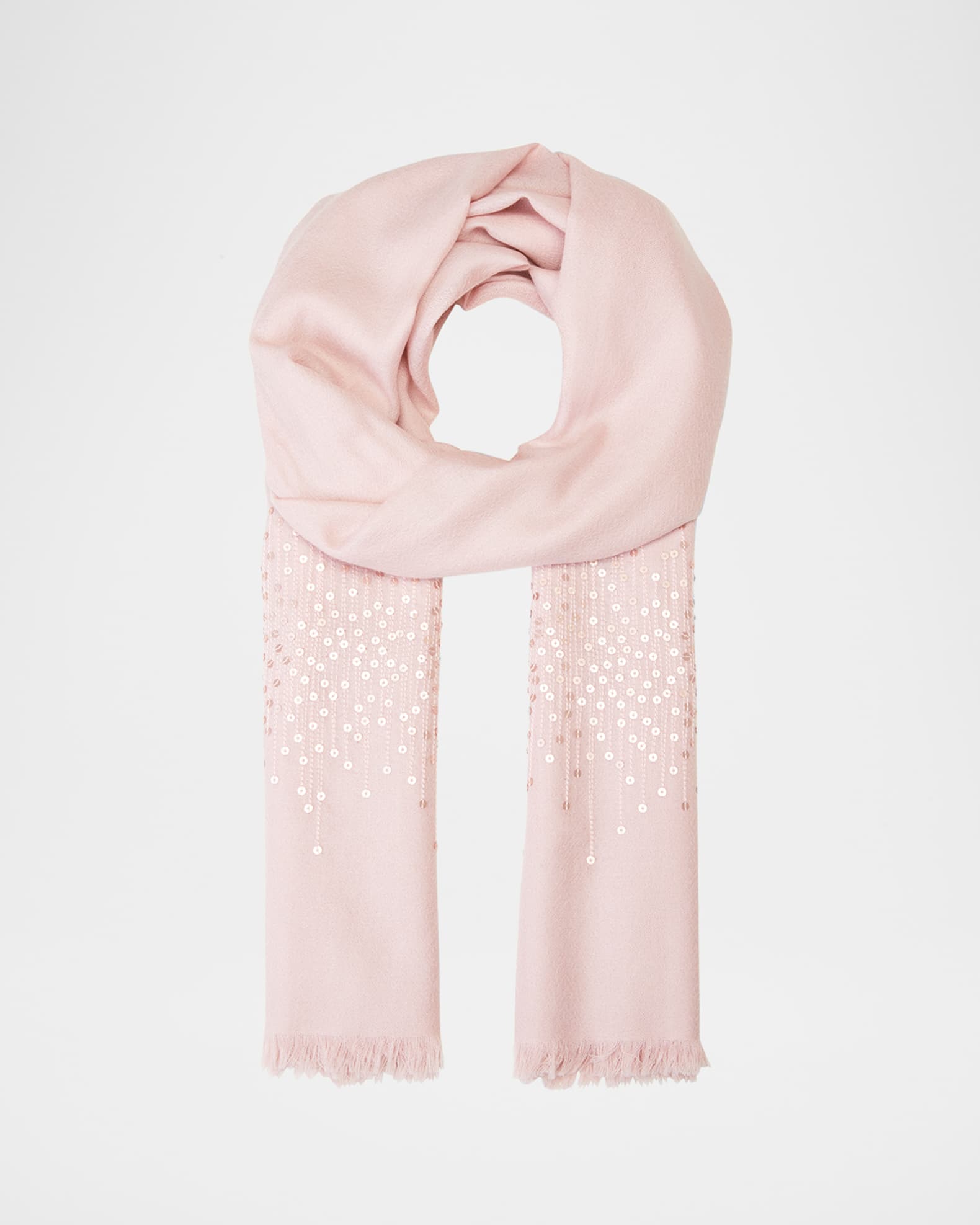 Lightweight Cashmere Sequin Scarf  0