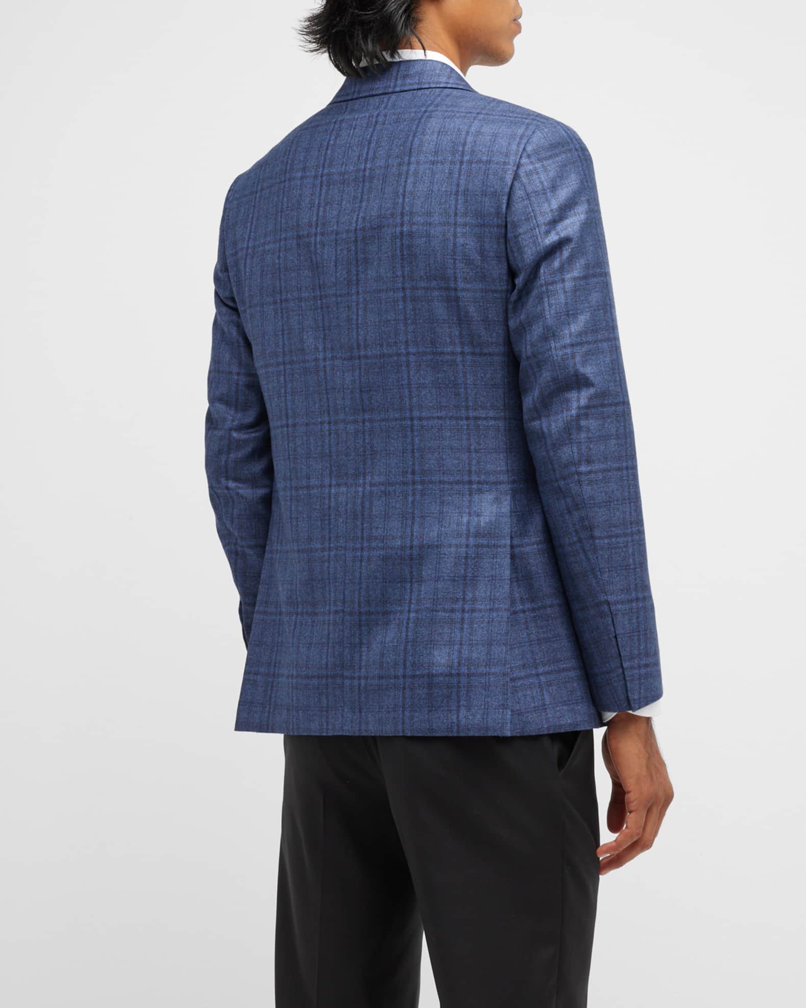Canali Men's Plaid Wool Sport Coat Neiman Marcus