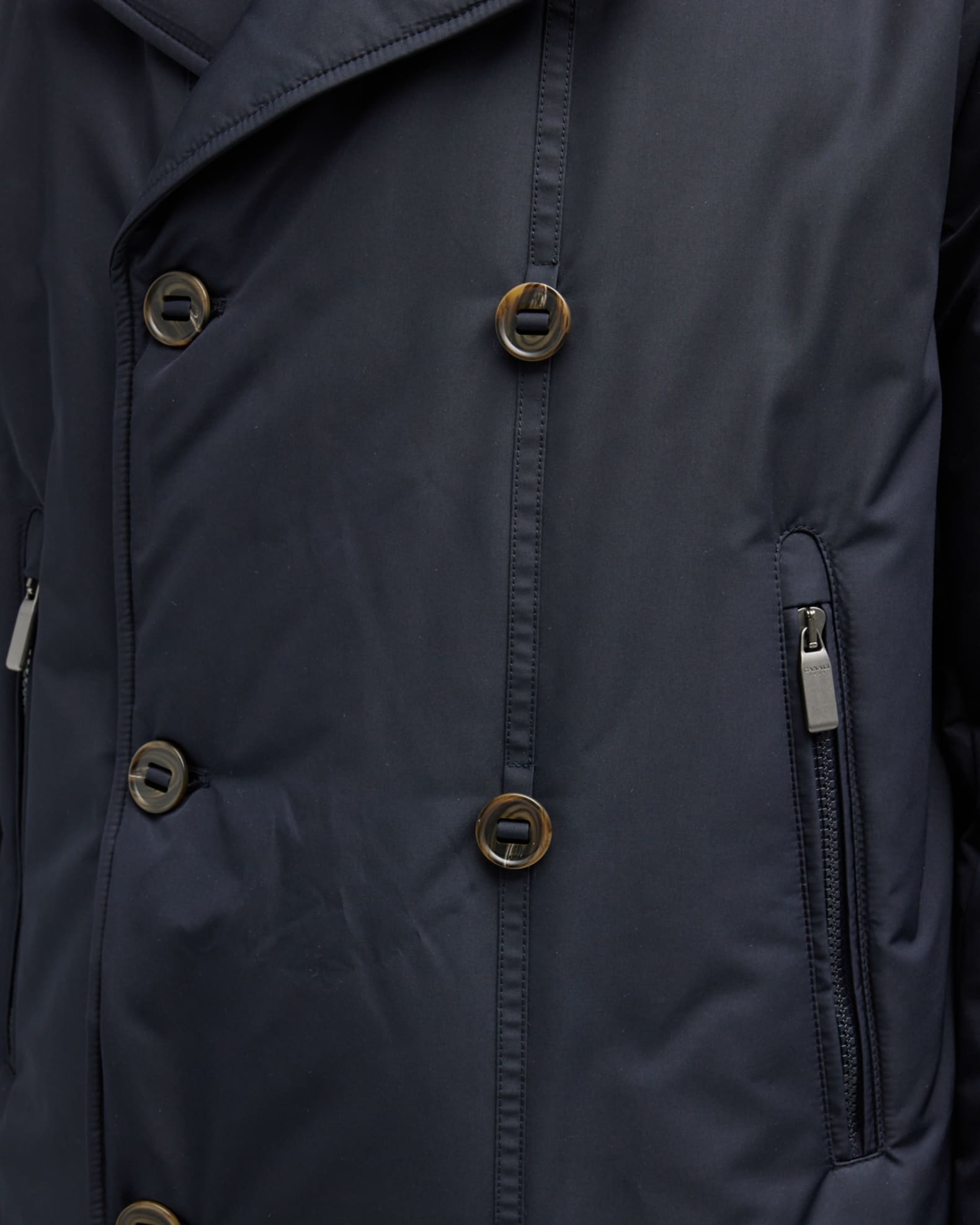 Canali Men's DoubleBreasted Peacoat Neiman Marcus