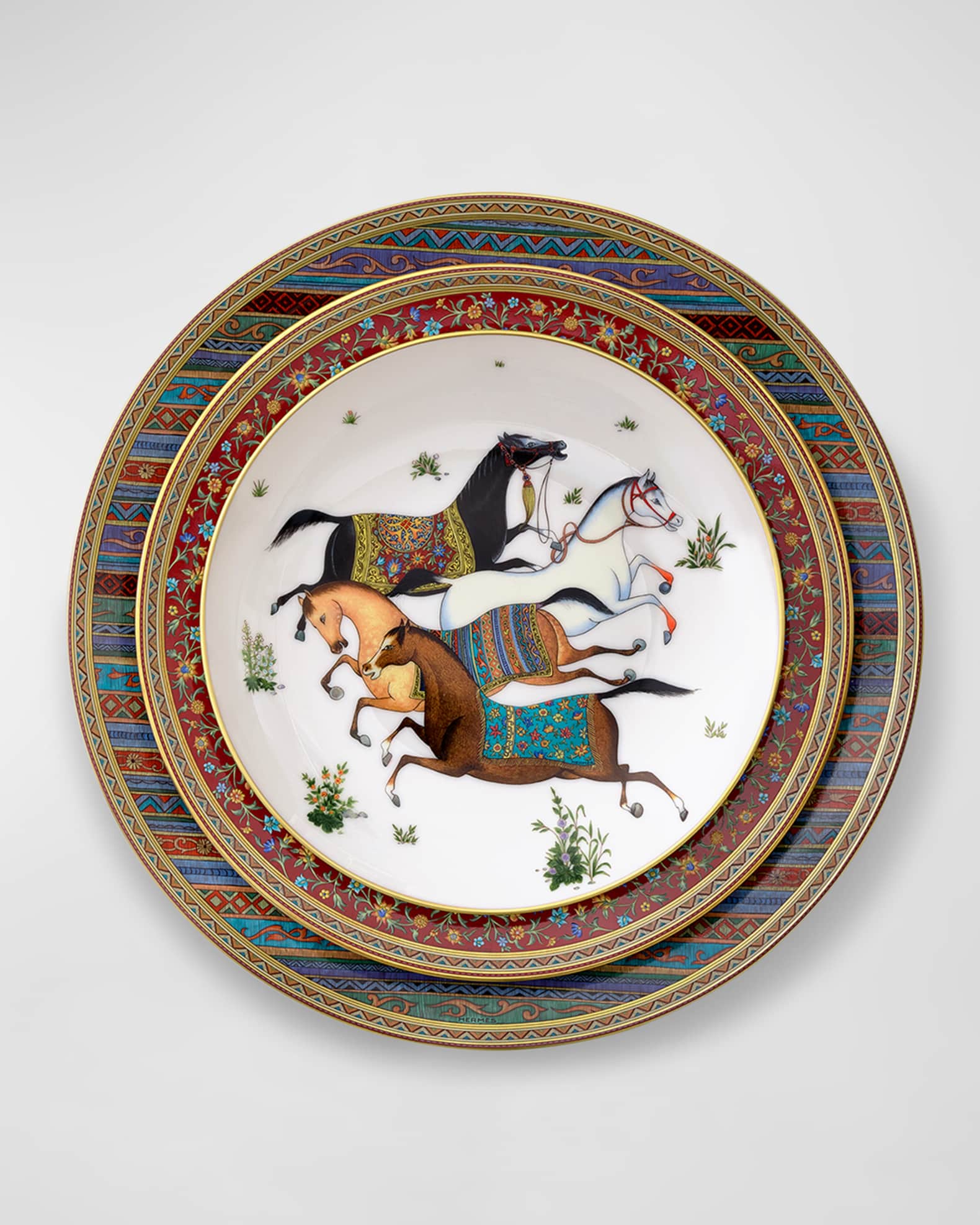 HERMES Cheval d'Orient 皿 Cheval d'Orient tart platter | Hermès Mainland China