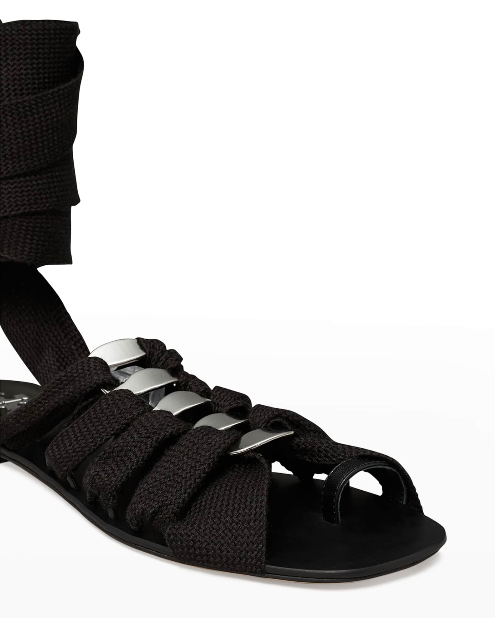 Tory Burch Ribbon LaceUp Gladiator Sandals Neiman Marcus