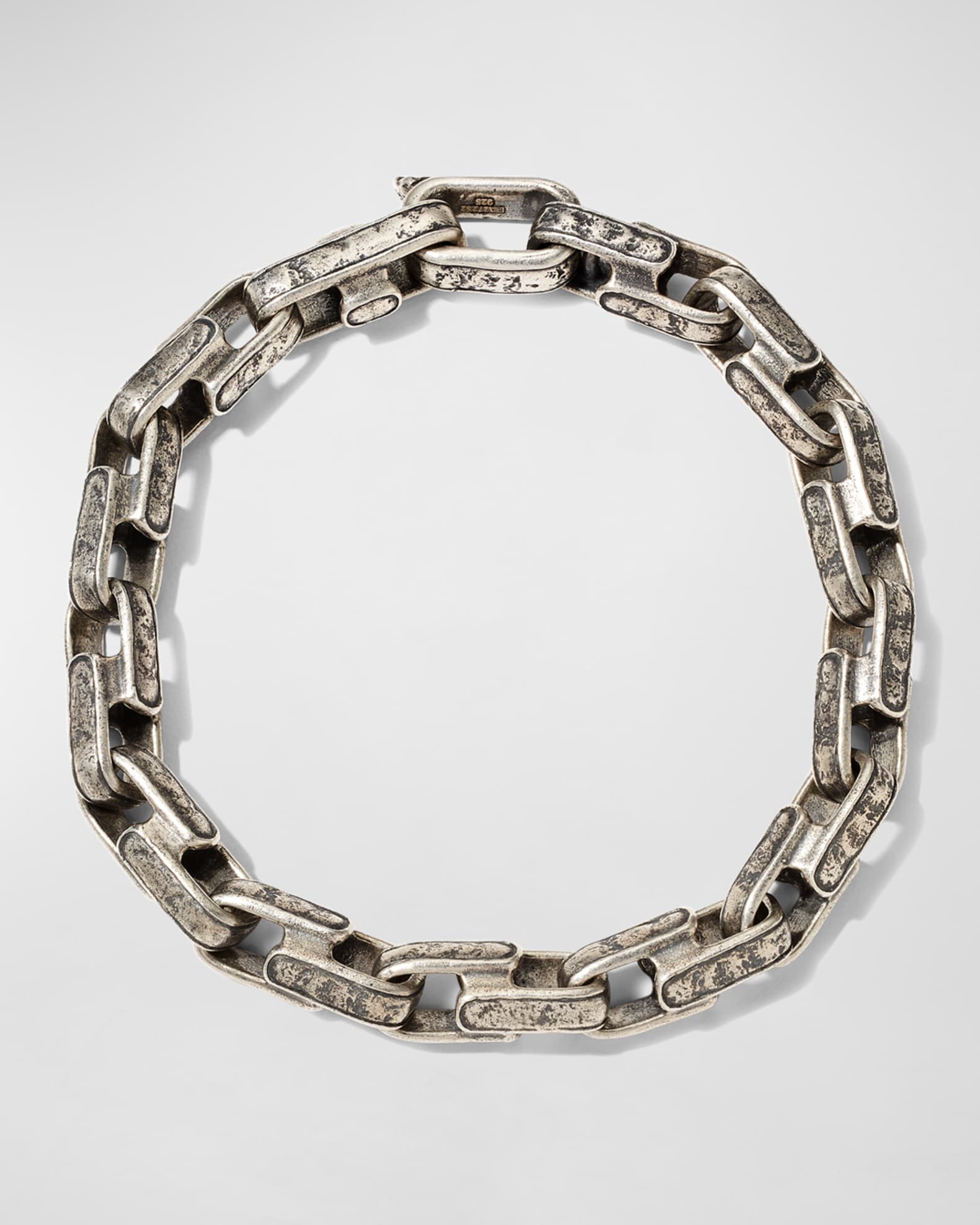 Men's Artisan Distressed Chain Link Bracelet 0