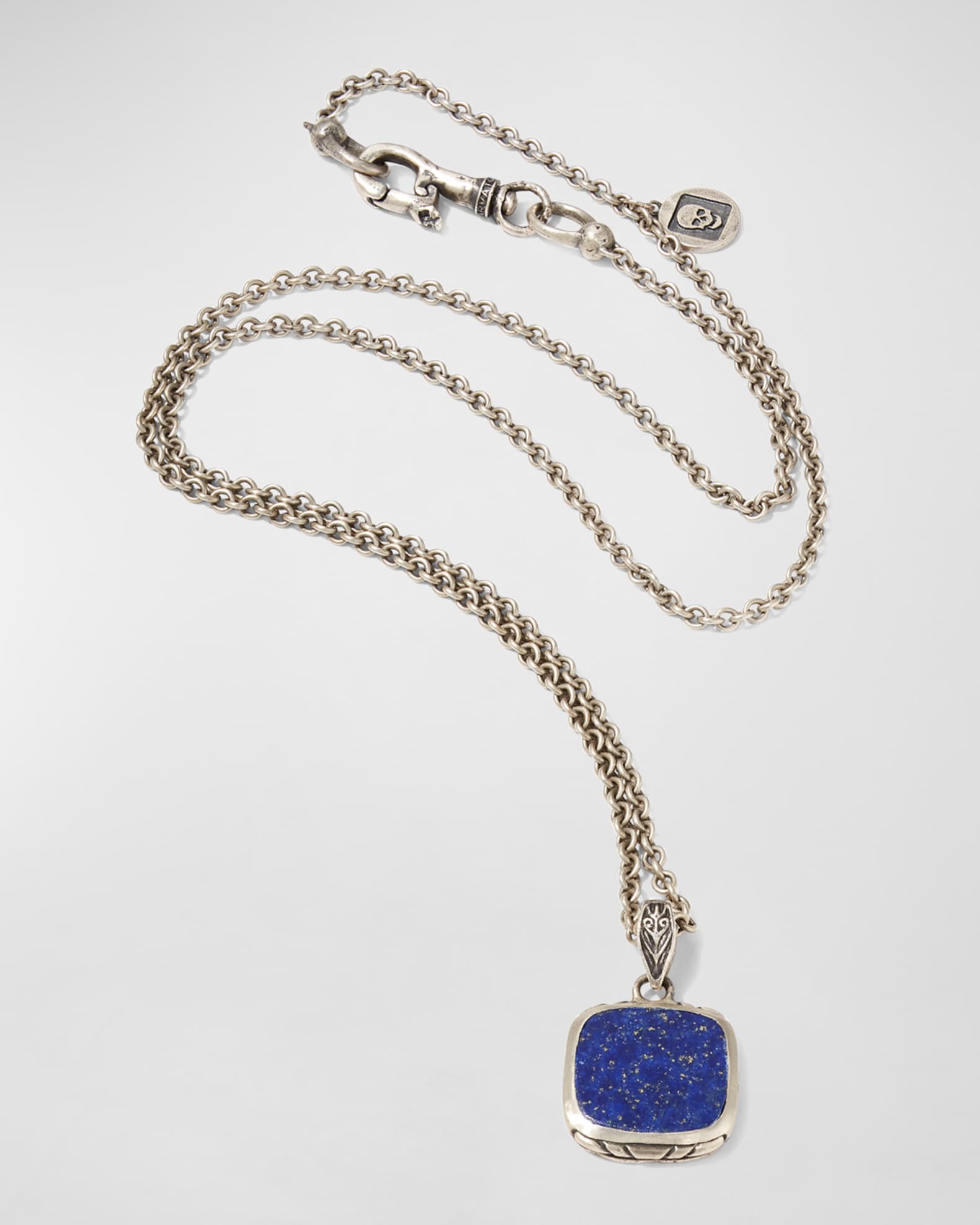 John Varvatos Men's Artisan Lapis Pendant Necklace, 24