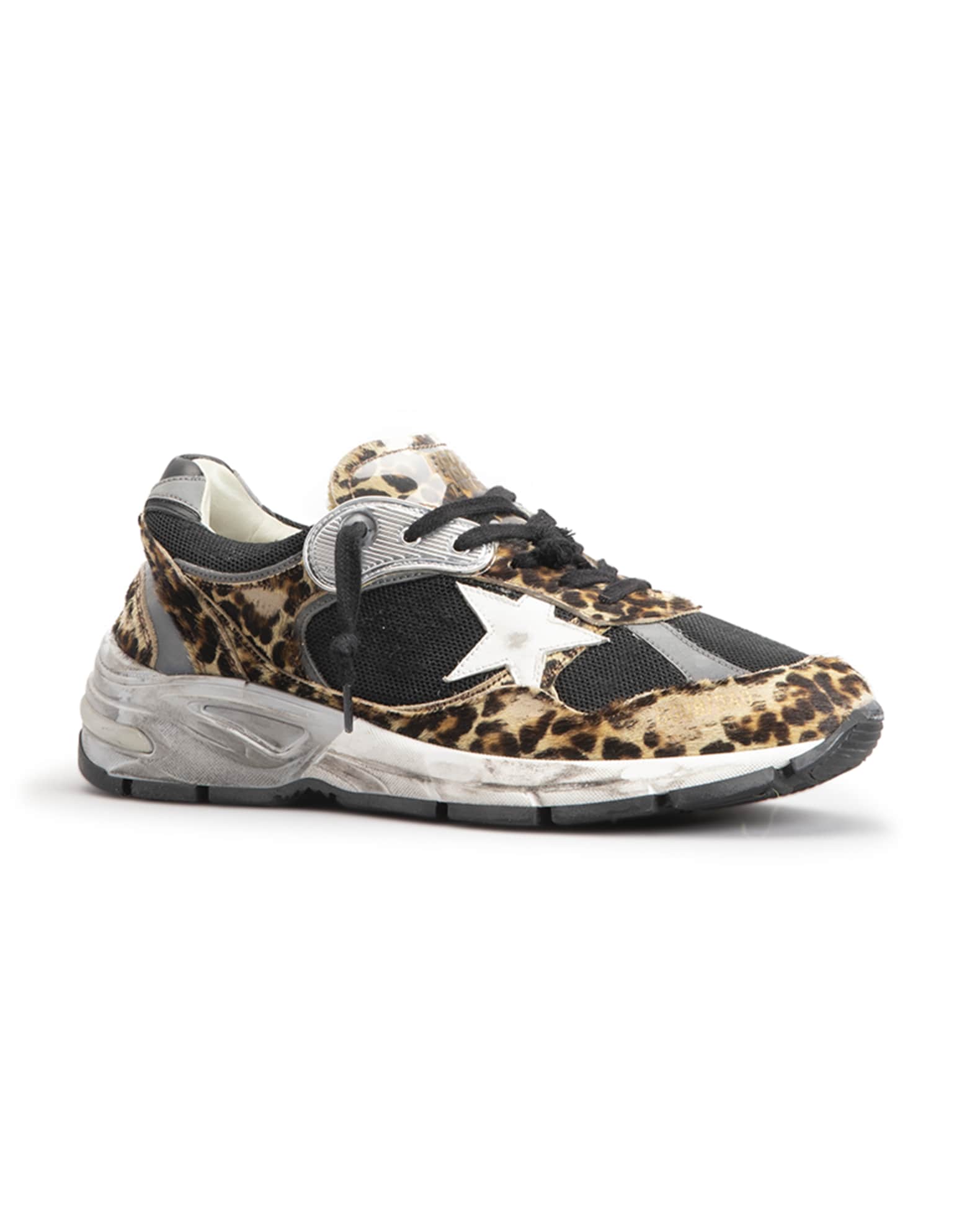 Golden Goose Star Dad Leopard Running