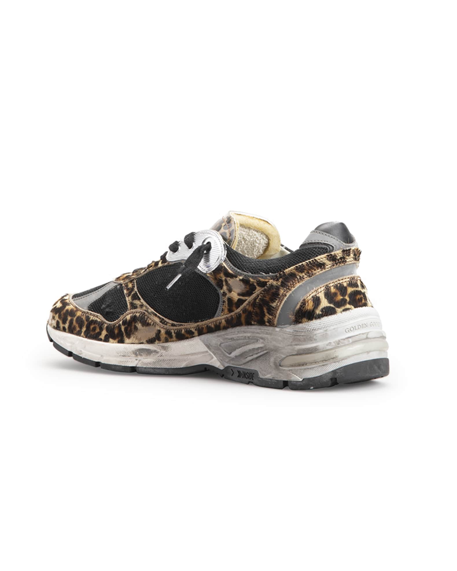 Inleg Vakantie Attent Golden Goose Star Dad Leopard Running Sneakers | Neiman Marcus