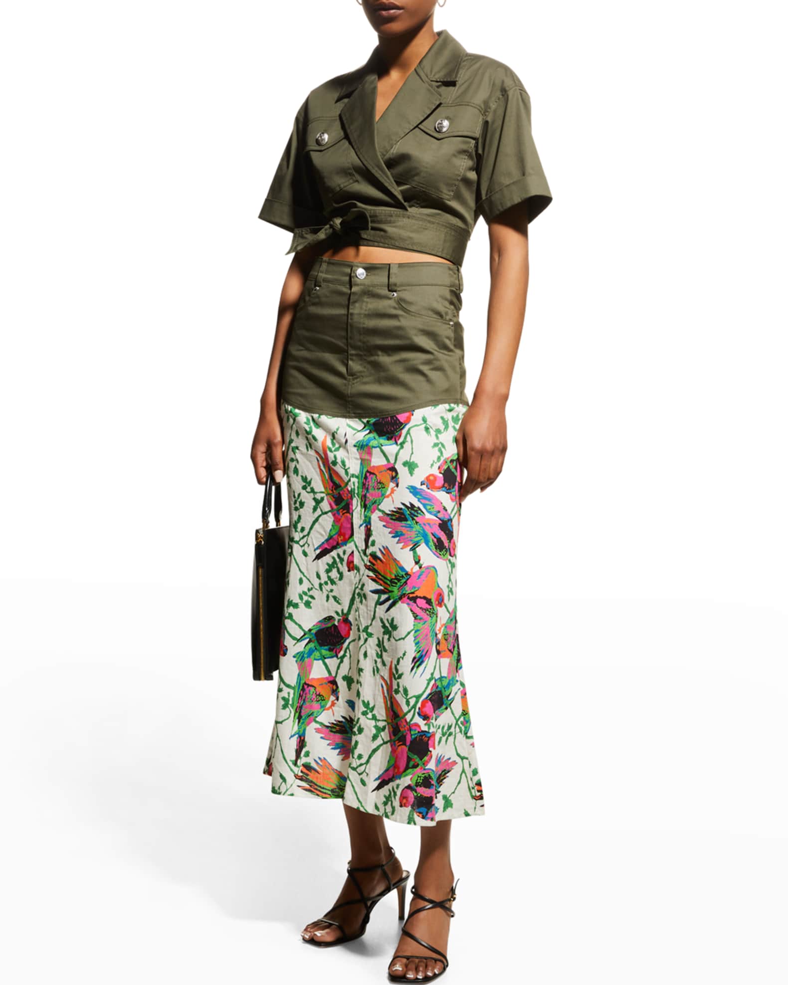 Utility Wrap Top And Ingrid Skirt Neiman Marcus