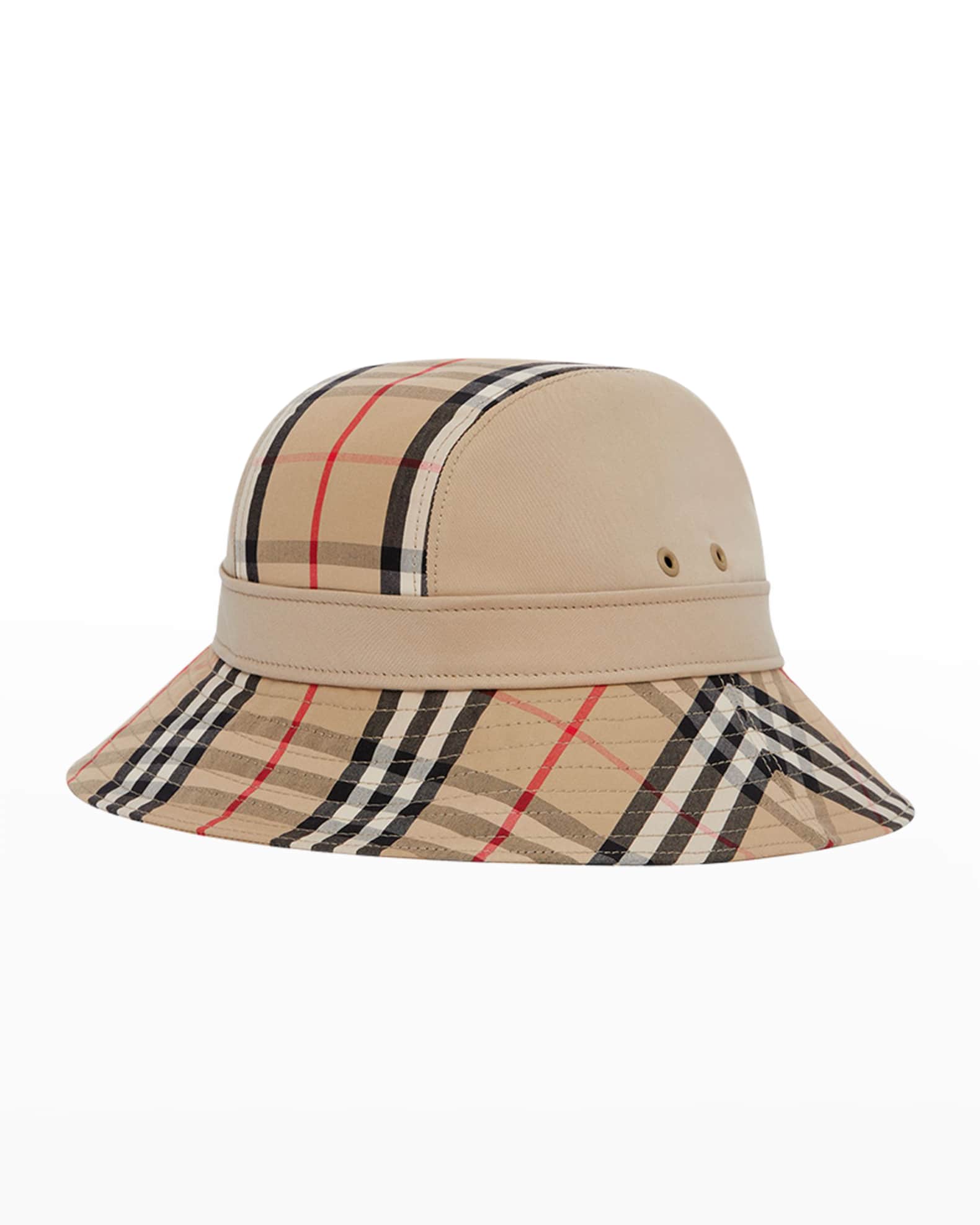 Opnieuw schieten brandstof waarde Burberry Vintage Check Gabardine Bucket Hat | Neiman Marcus