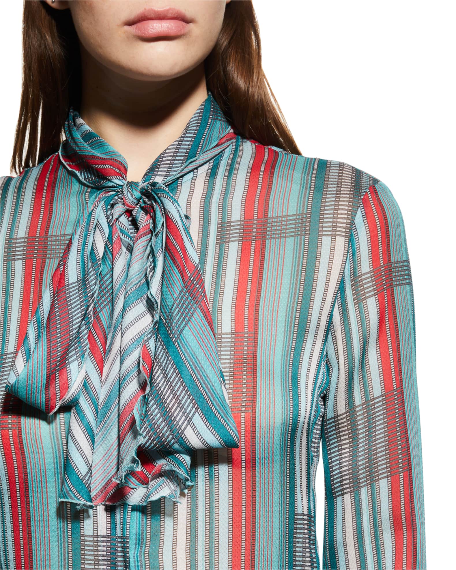Georgette Bow Shirt