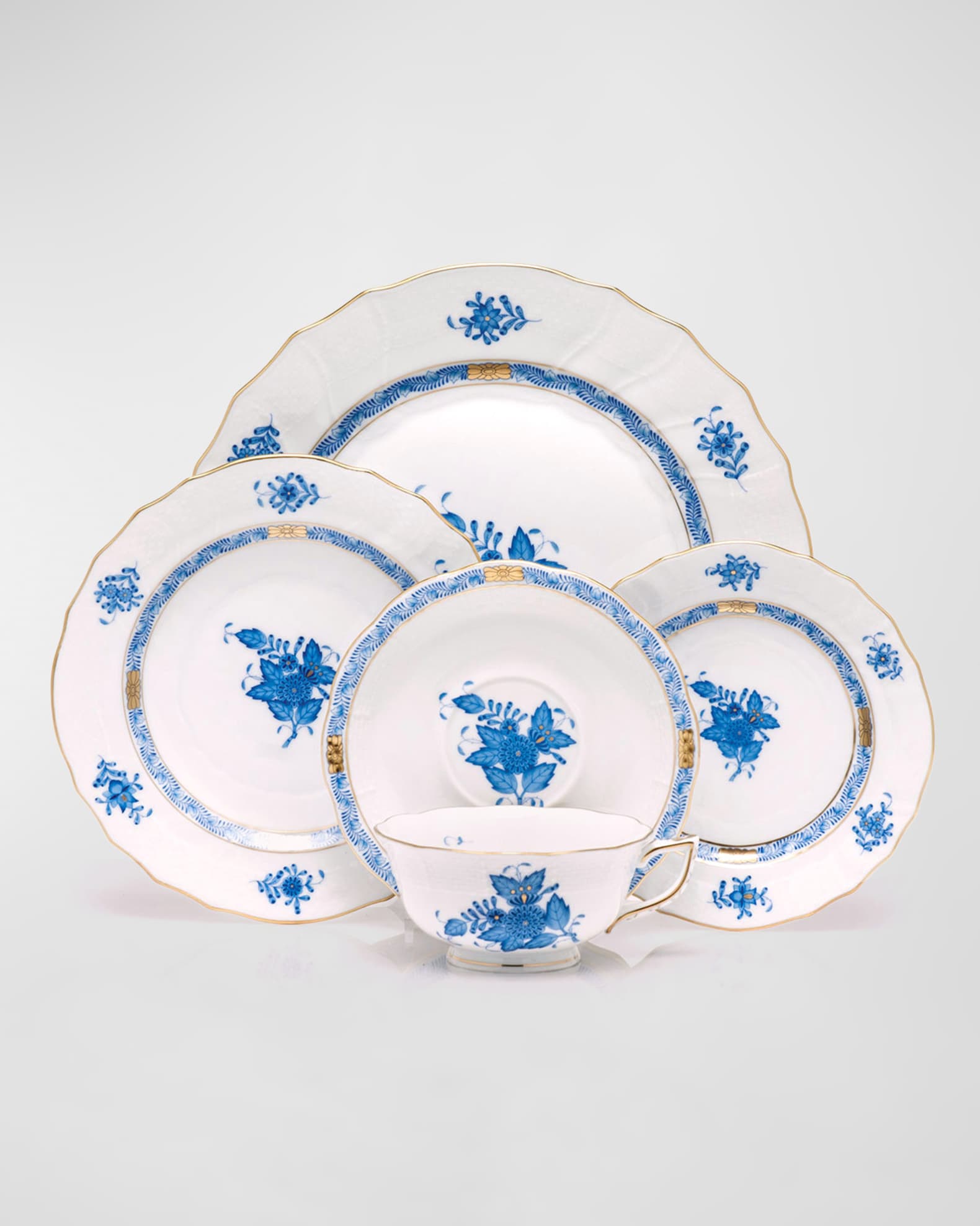 Blue Chinese Bouquet Dinner Plate 1