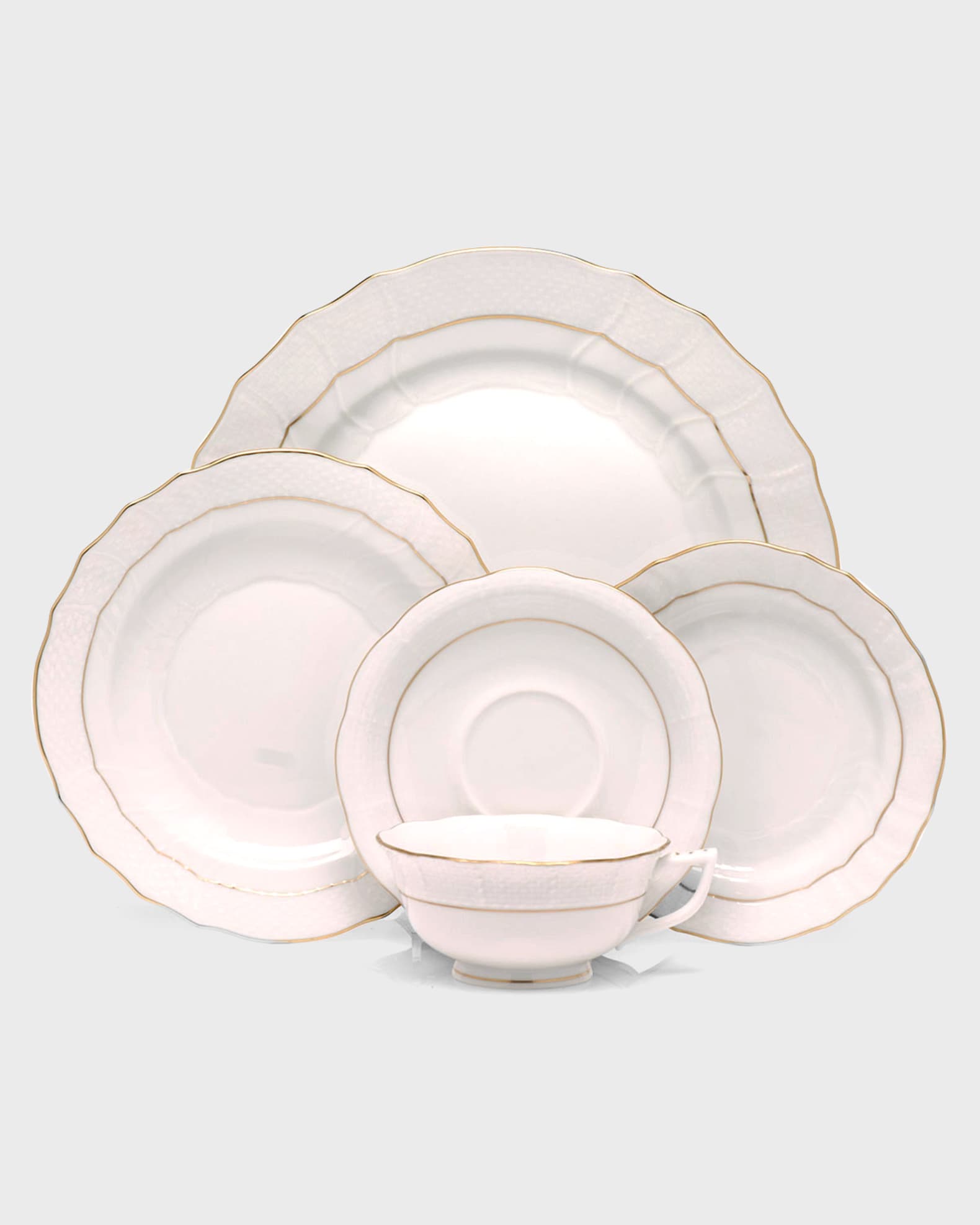 Golden Edge Salad Plate 1