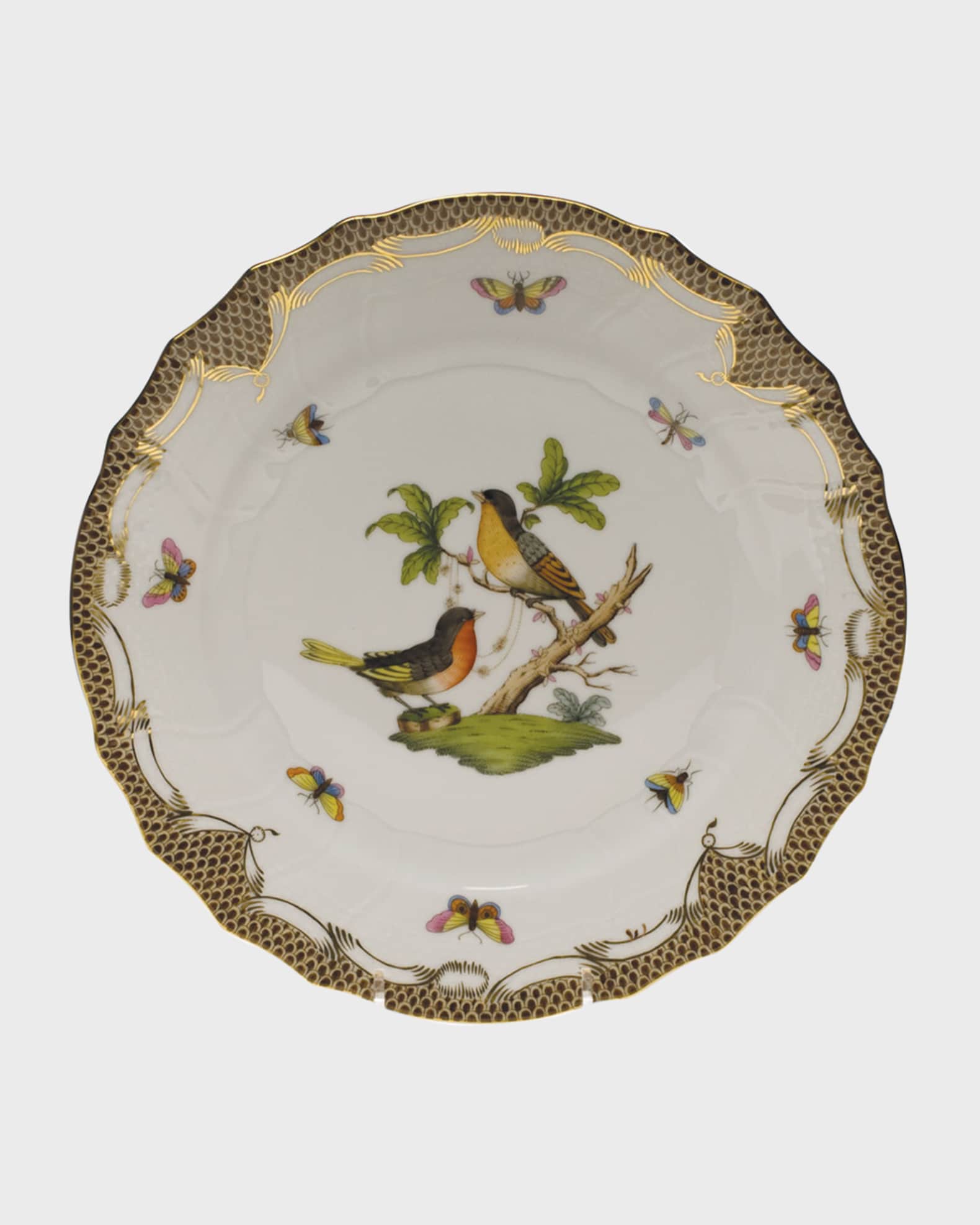 Rothschild Bird Green Motif 08 Salad Plate 1