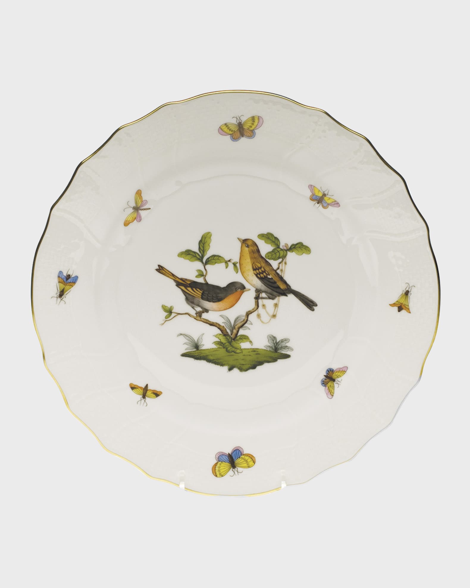 Rothschild Bird Green Motif 09 Dinner Plate 1