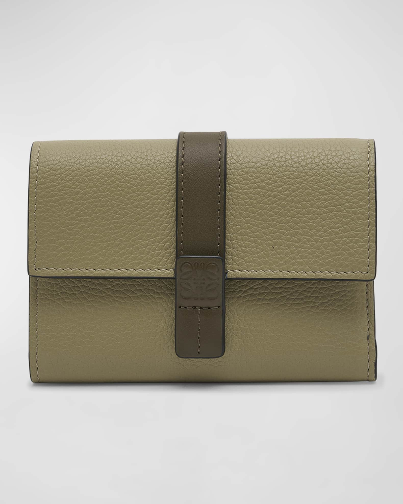 Loewe Trifold Leather Wallet | Neiman Marcus