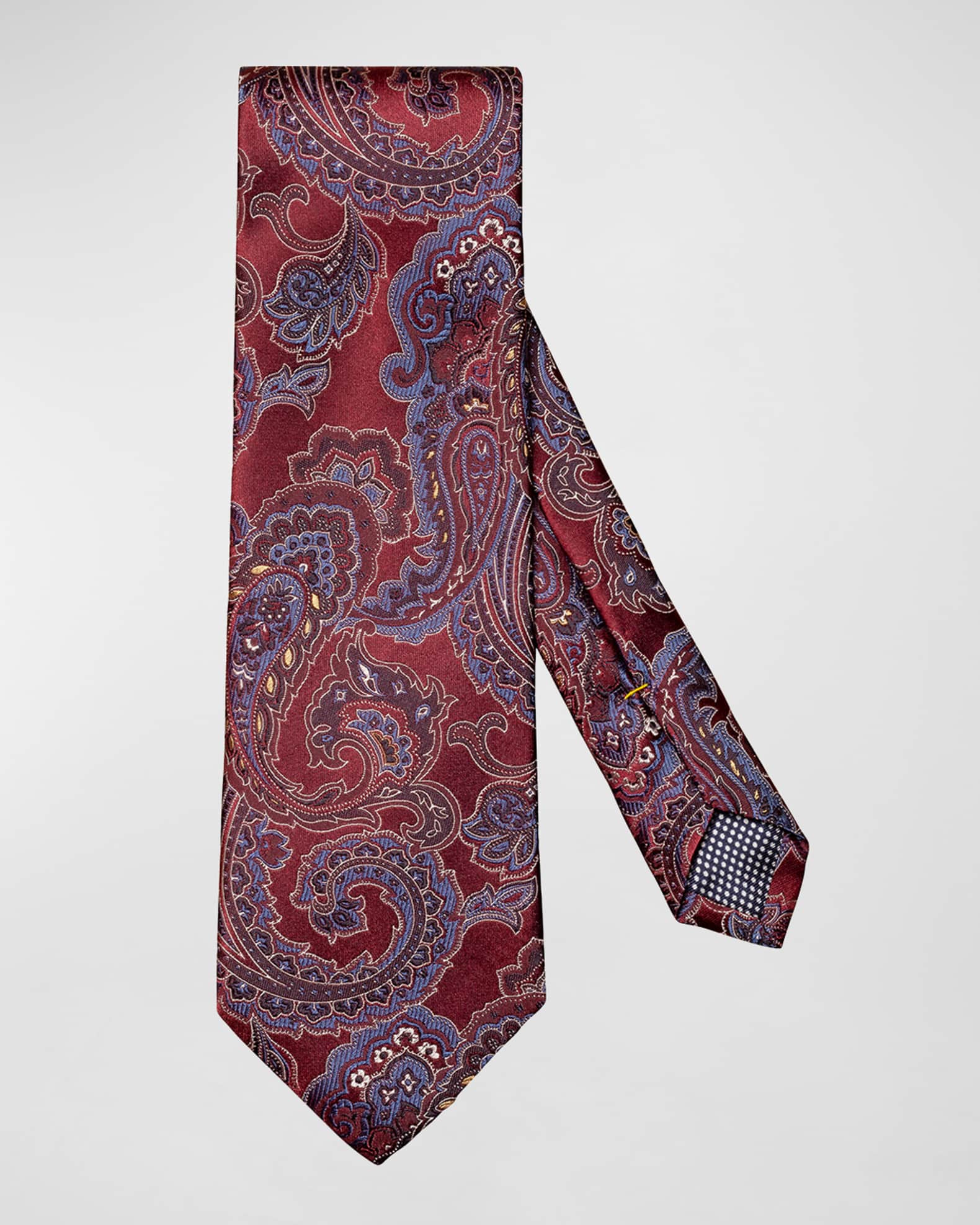 Men's Paisley Silk Tie 0