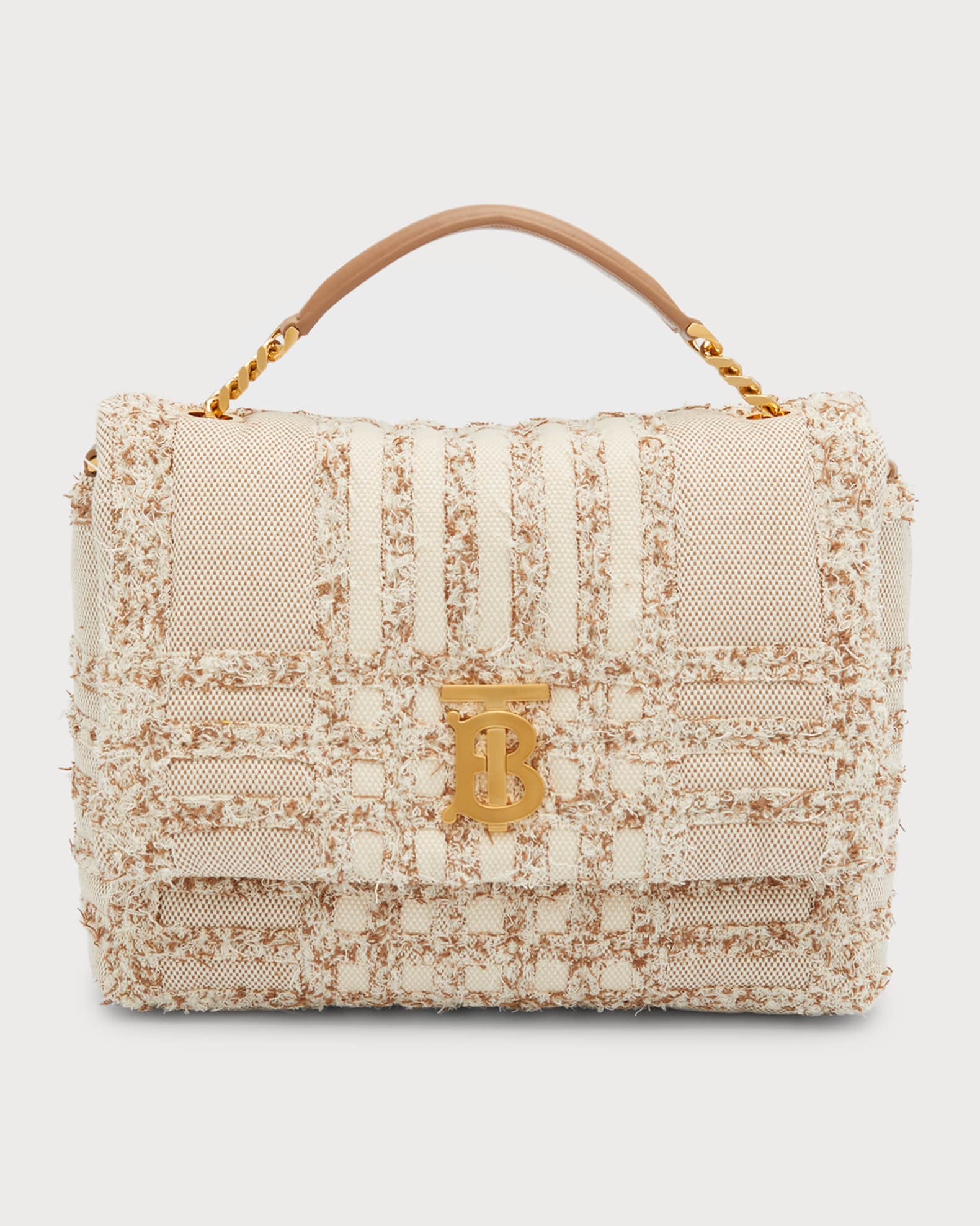 Burberry Lola Small Needle Punch Check Crossbody Bag Neiman Marcus