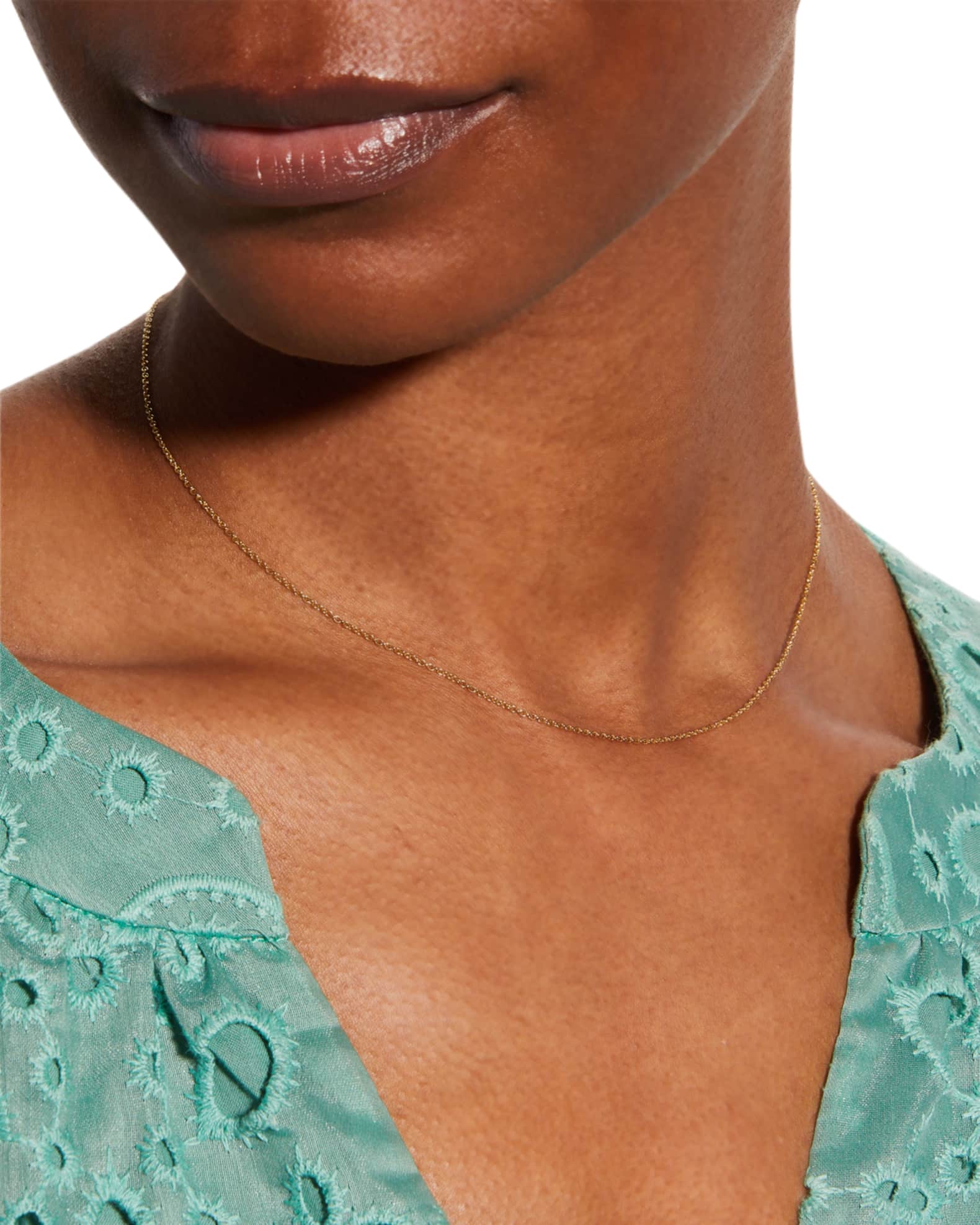 Melange 14K Gold Cable Chain Necklace 1