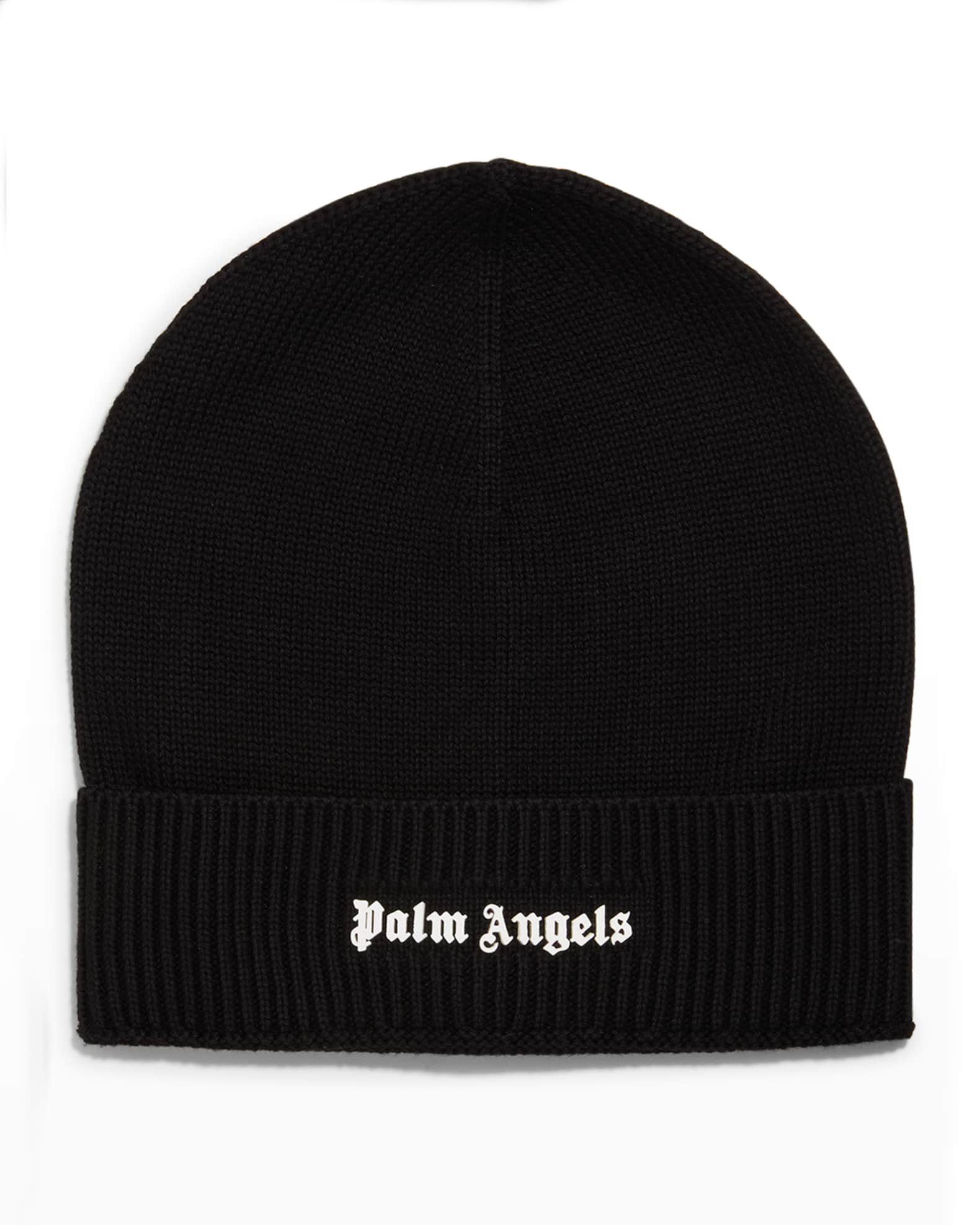 Palm Angels Men's Classic Logo Beanie Hat | Neiman Marcus