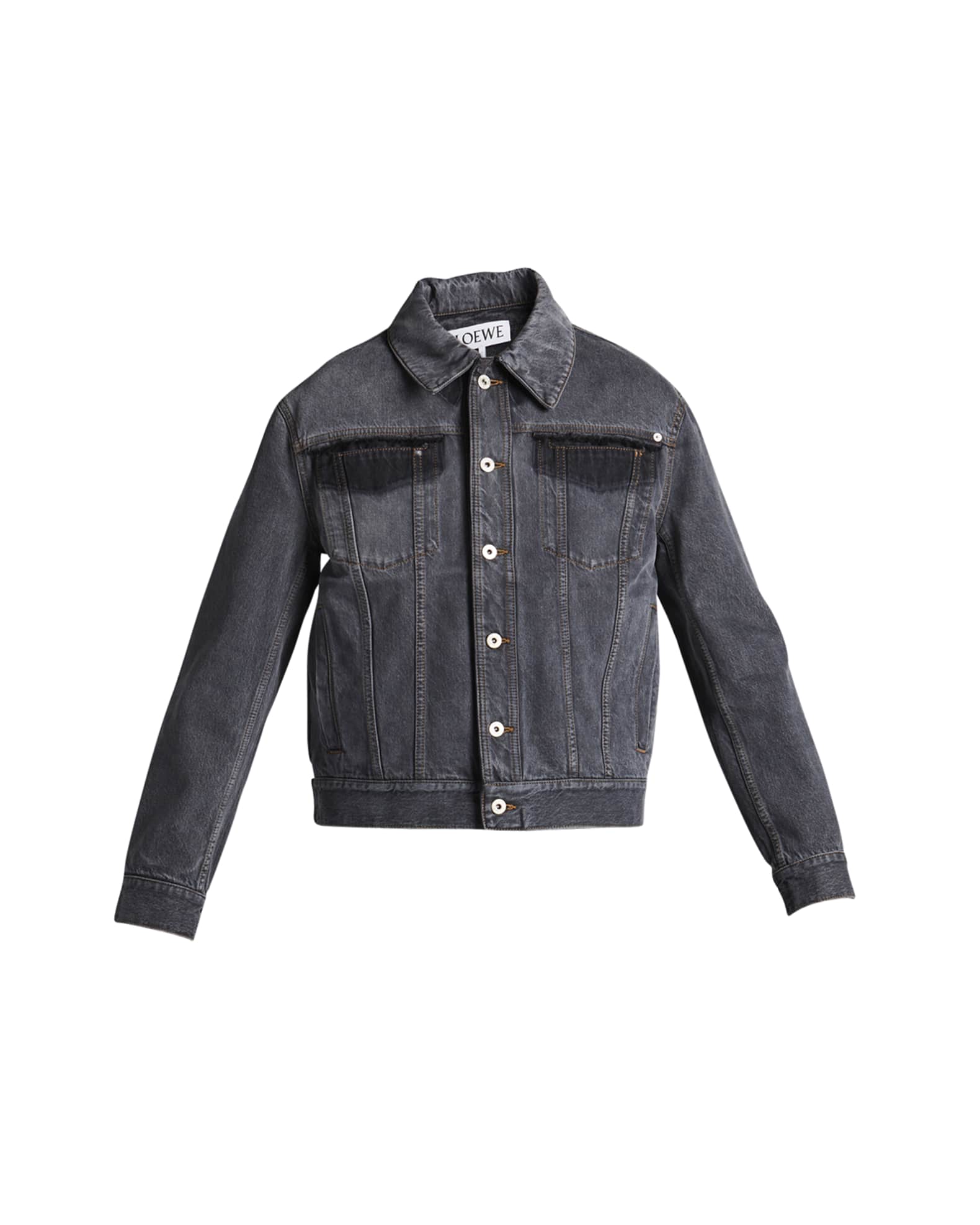 Faded Denim Trucker Jacket main image 1