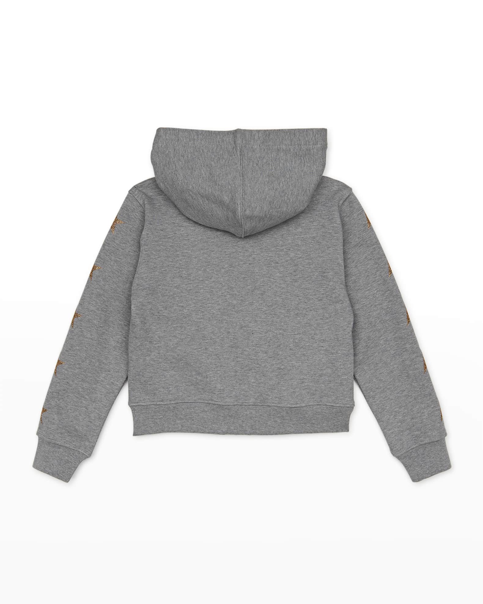 Girl's Star Zip Up Hoodie, Size 4-10 1
