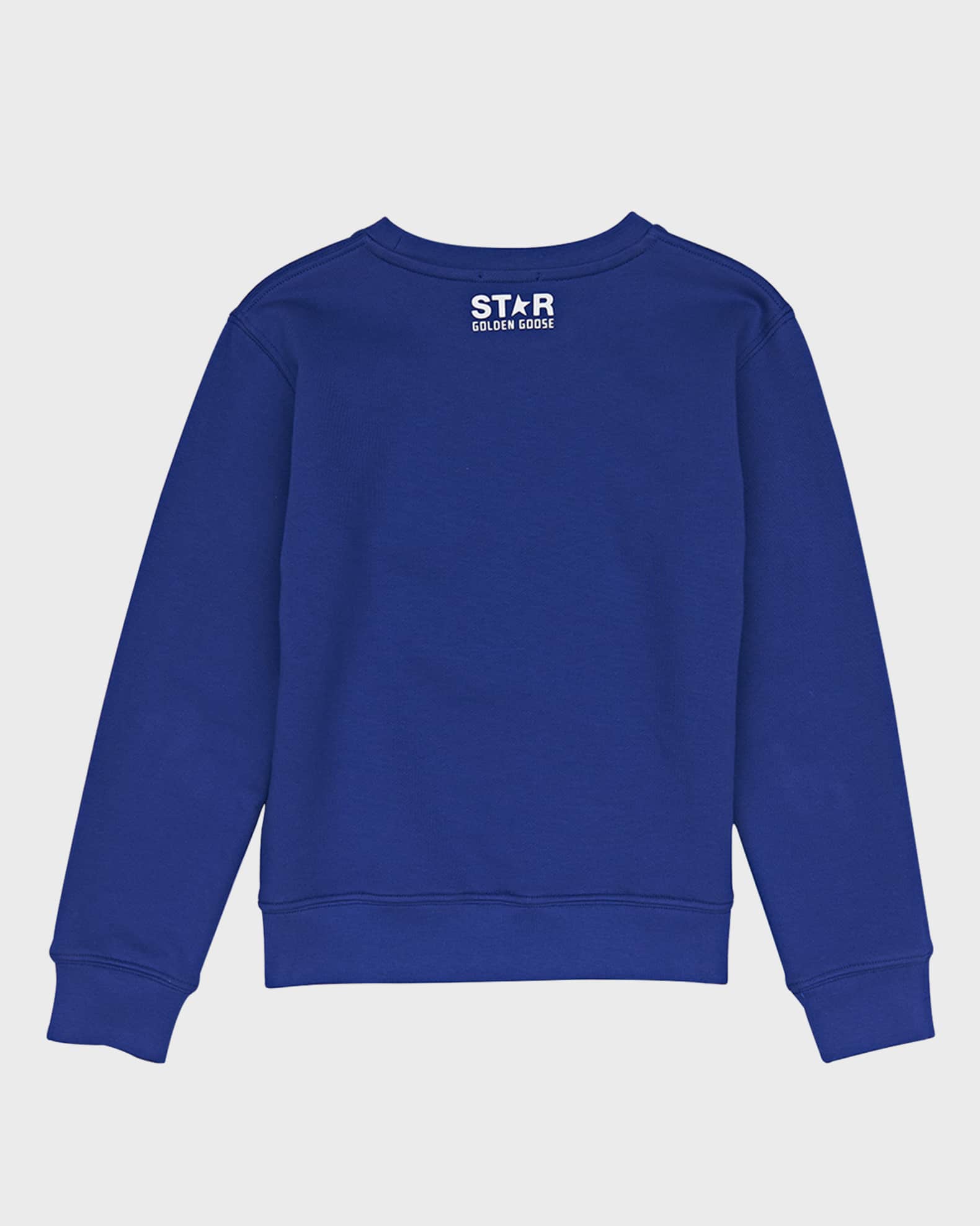 Boy's Crewneck Star Sweatshirt, Size 4-10 1